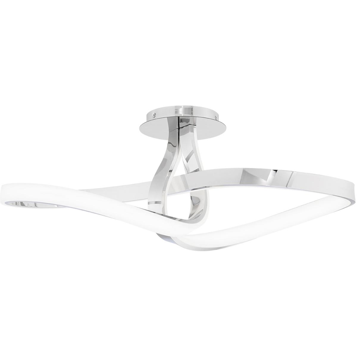  FM-35424-CH Mobius LED 988 inch Chrome Semi-Flush Mount Ceiling Light dweLED