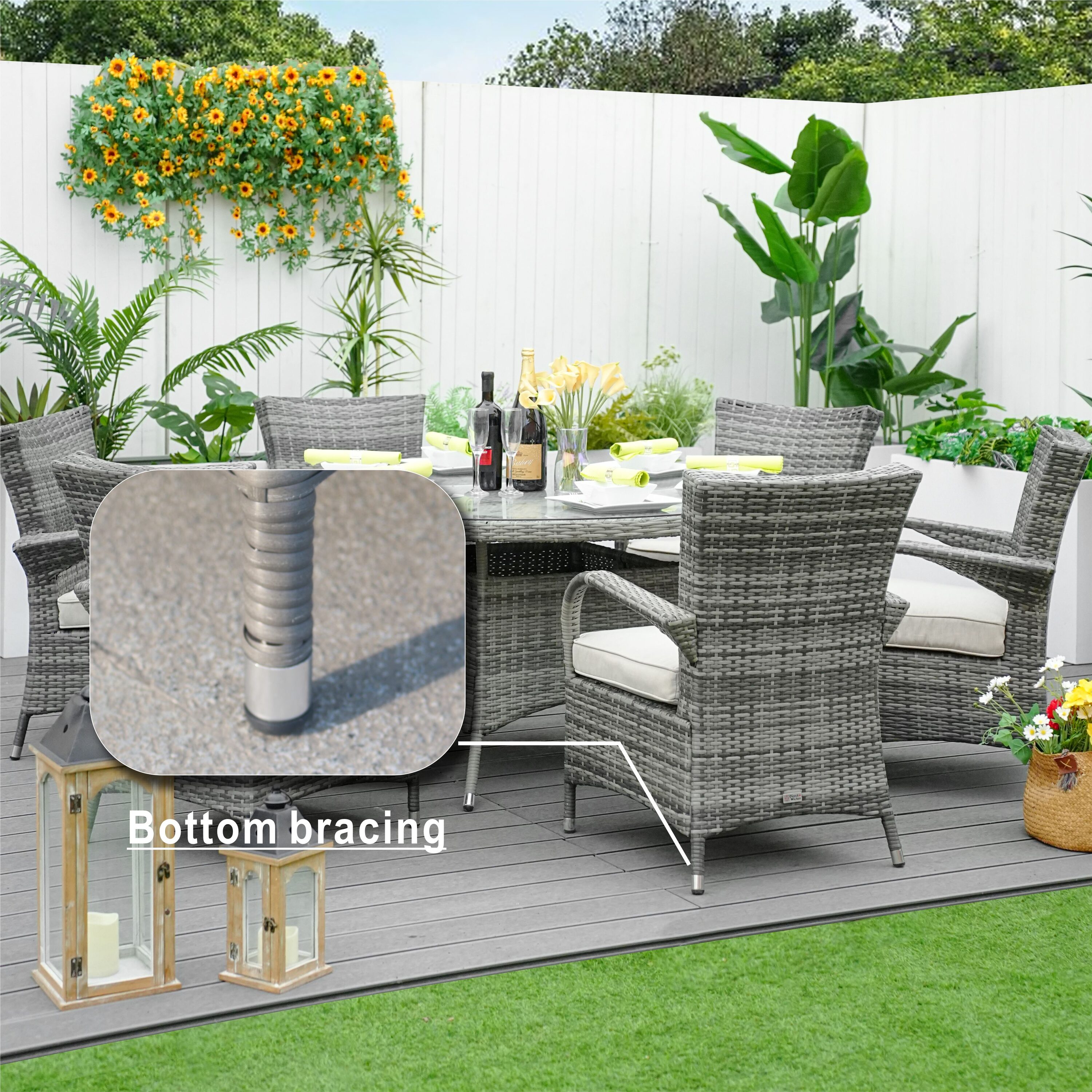Moda Furnishings MPAD-1122-GR Patio-Dining-Sets - View #7