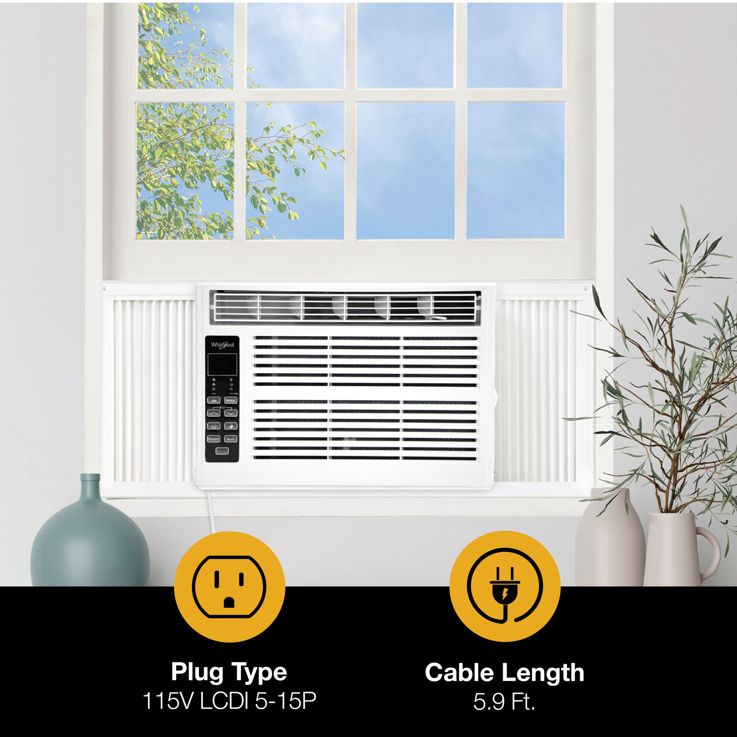 Whirlpool WHAW081CW Window-Air-Conditioners - View #5