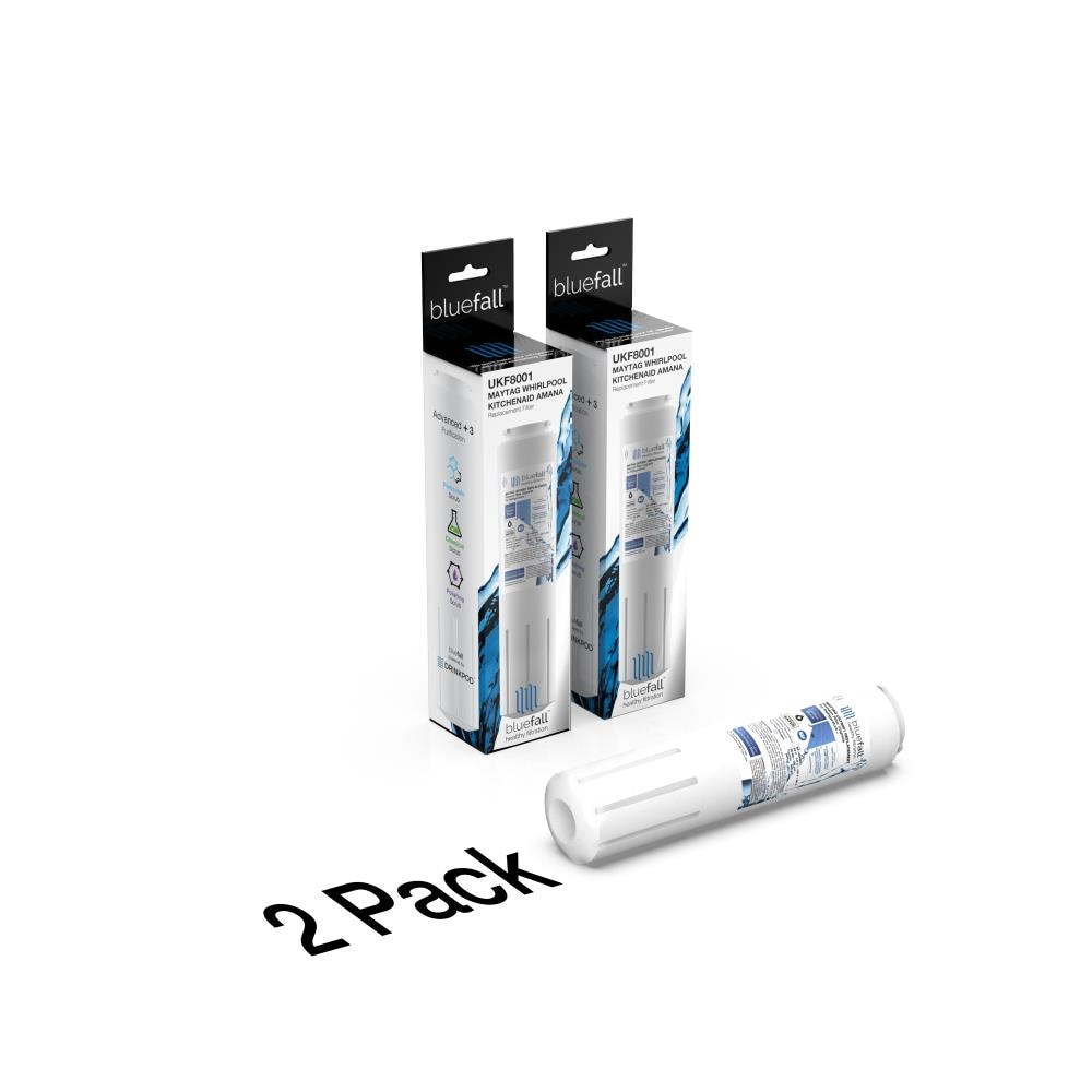 Bluefall BF-UKF8001-2PACK Twist Refrigerator Water Filter UKF8001 2-Pack