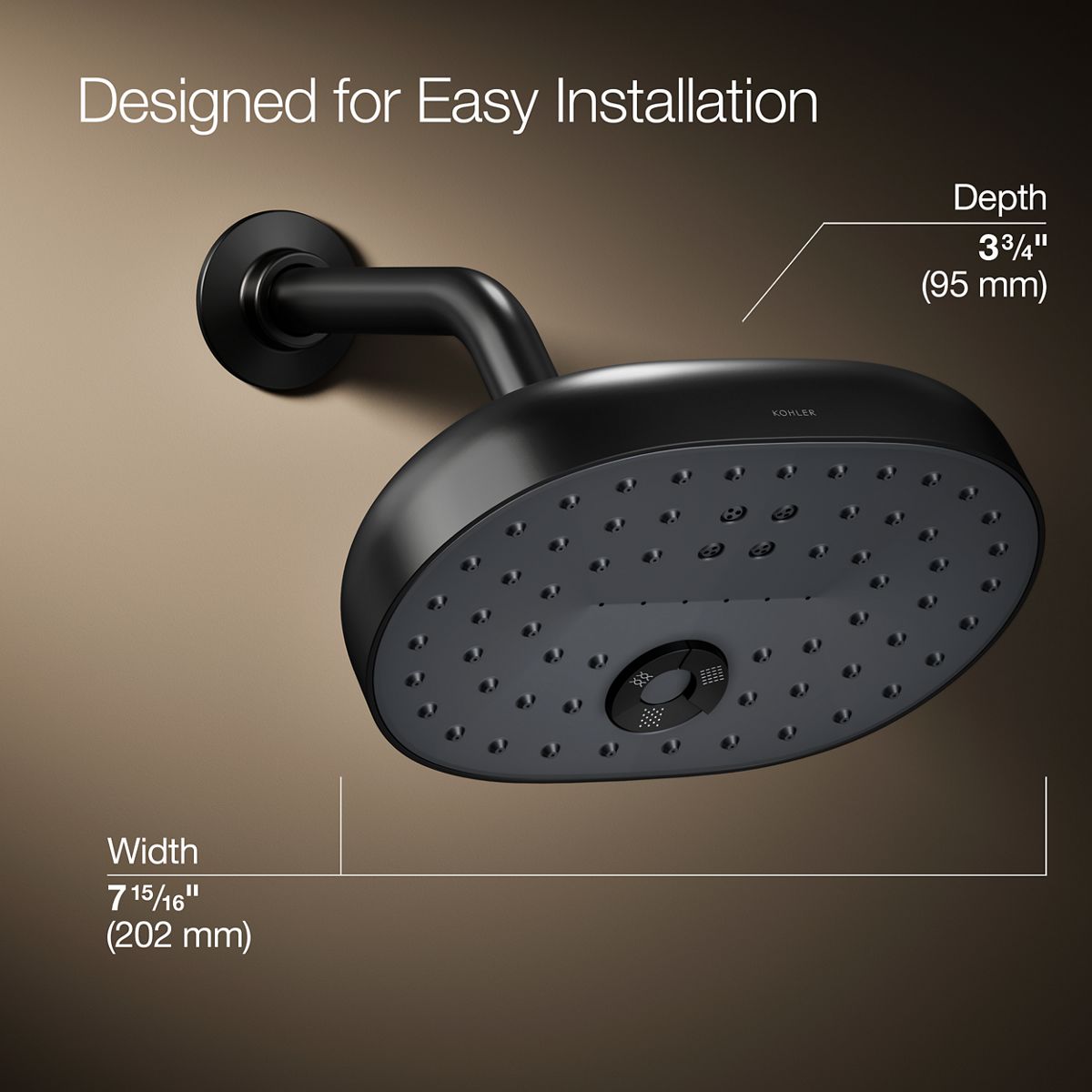 KOHLER K-26290-BL Fixed-Showerhead - View #4