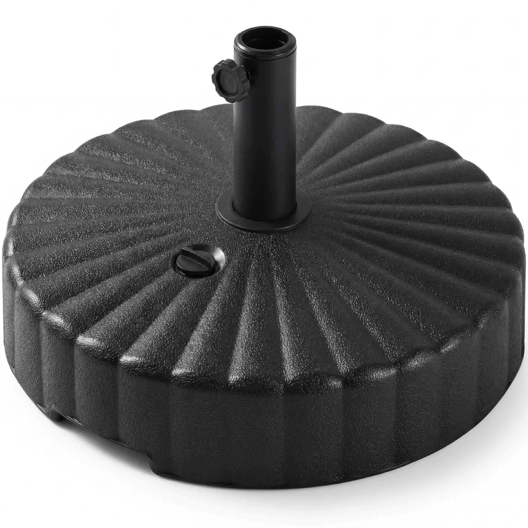 Best Choice Products - Fillable Plastic Patio Umbrella Base Stand Pole Holder w/ Adjustment Knob...