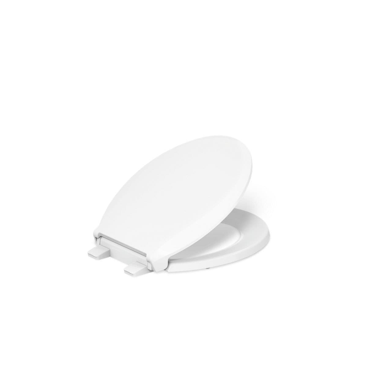 KOHLER 4639-RL-0 Plastic White Round Soft Close Toilet Seat
