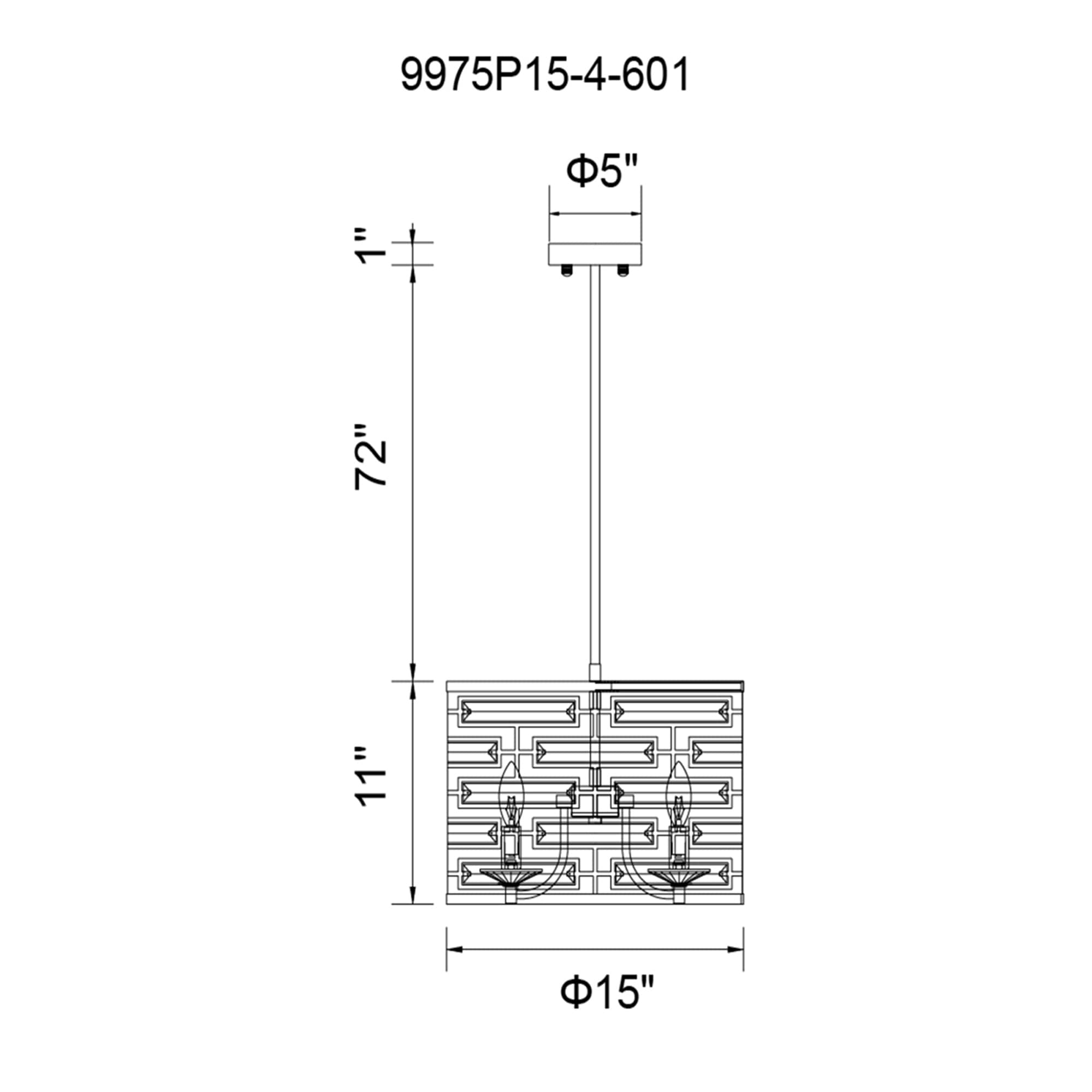 CWI Lighting 9975P15-4-601 b090015 - View #6