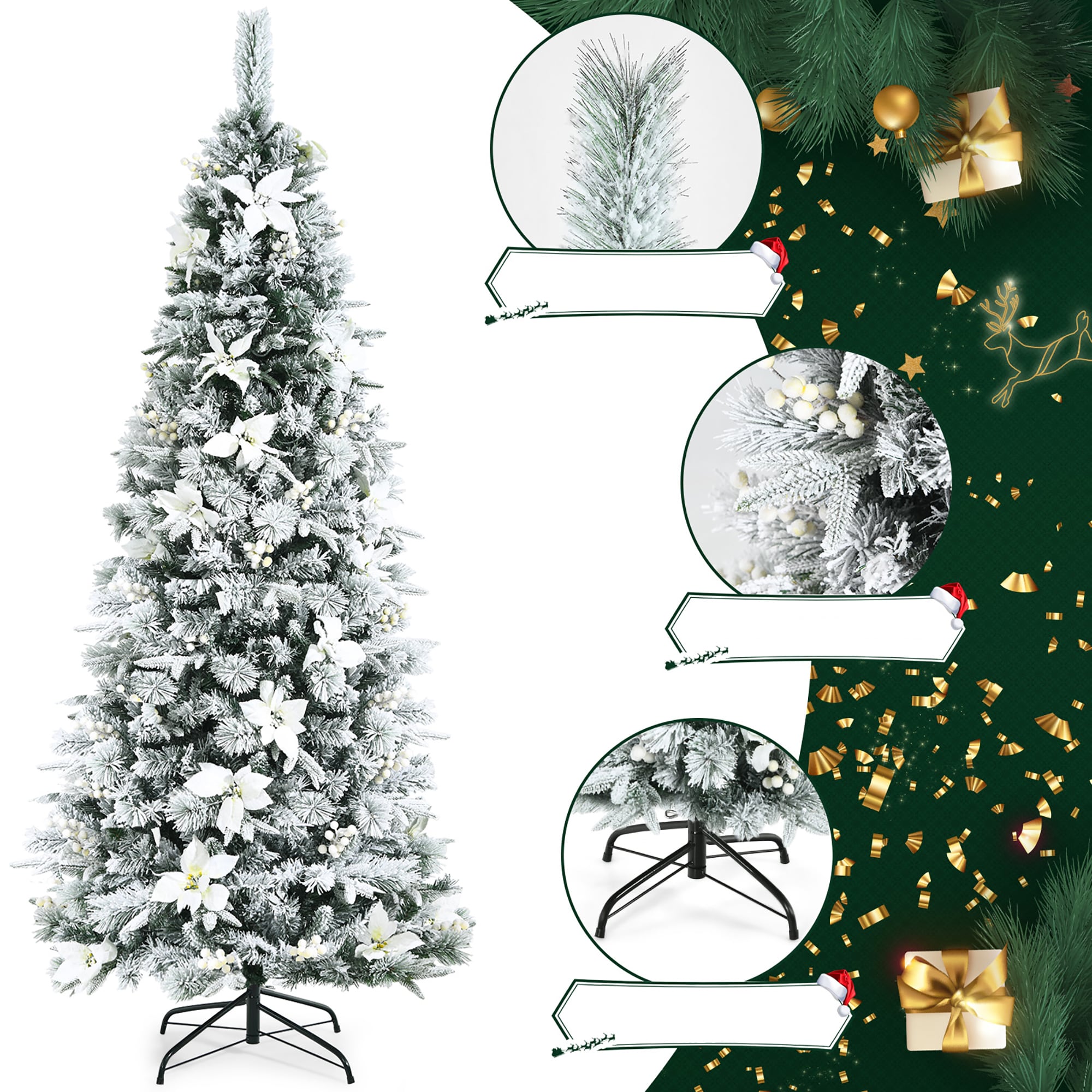 Costway CM23502 Artificial-Christmas-Trees - View #2