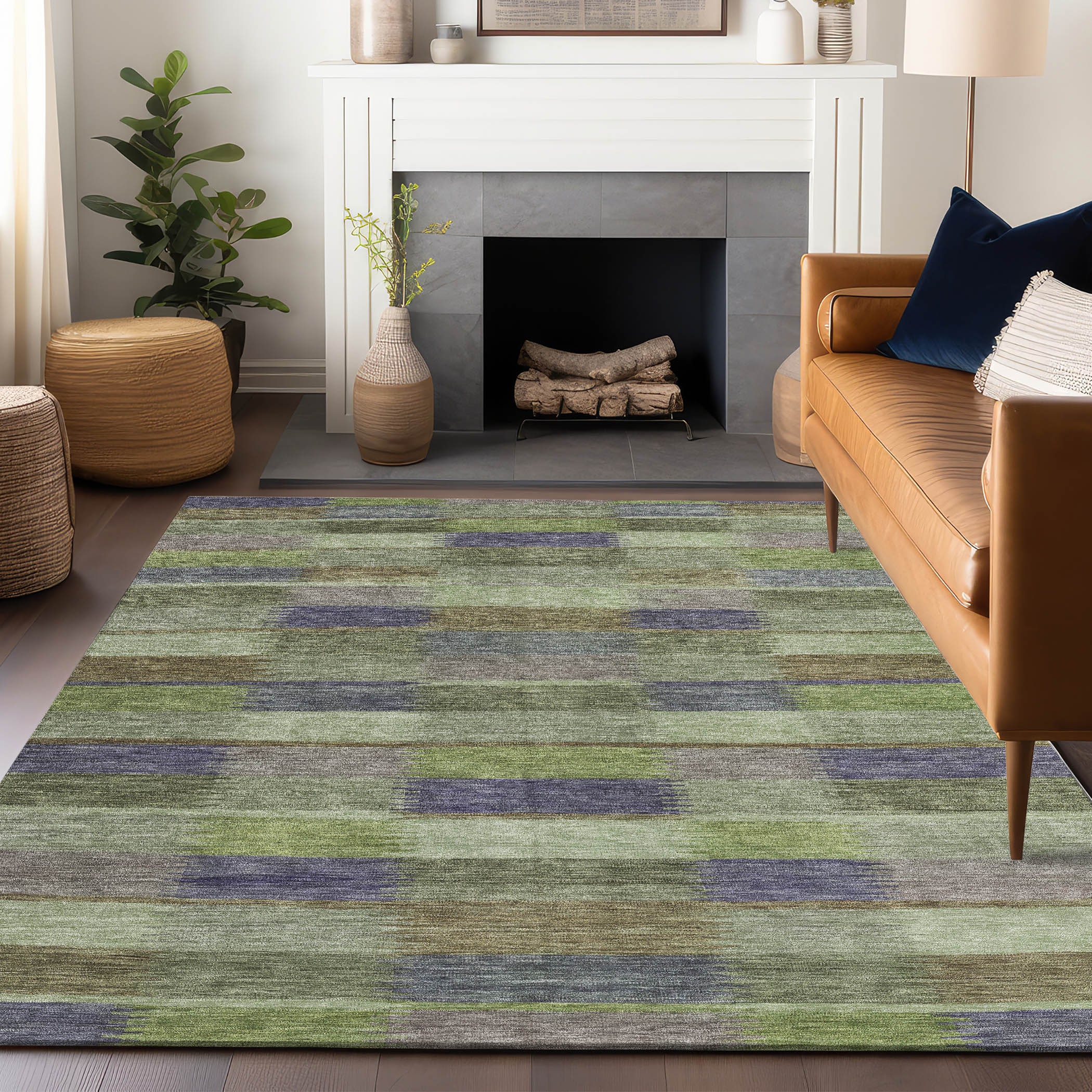 Addison Rugs ACN1628AL3X5 Chantille ACN1628AL 3 x 5 (ft) Loomed Aloe Rectangular Indoor/Outdoor Machine washable Pet Friendly Area rug