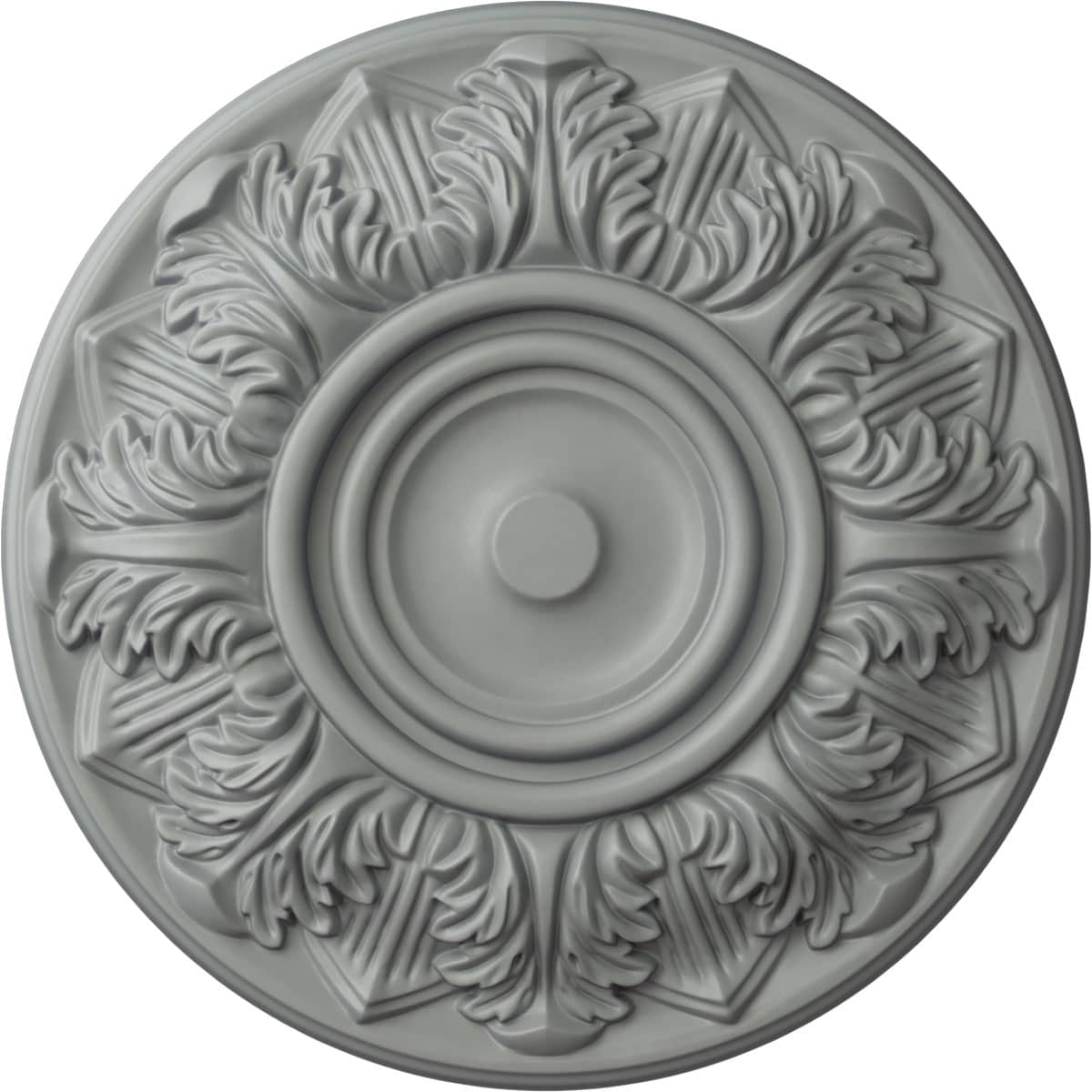 Ekena Millwork CM13WH Whitman 13.0-Inches W x 13.0-Inches L Architectural White Polyurethane Whole Ceiling Medallion