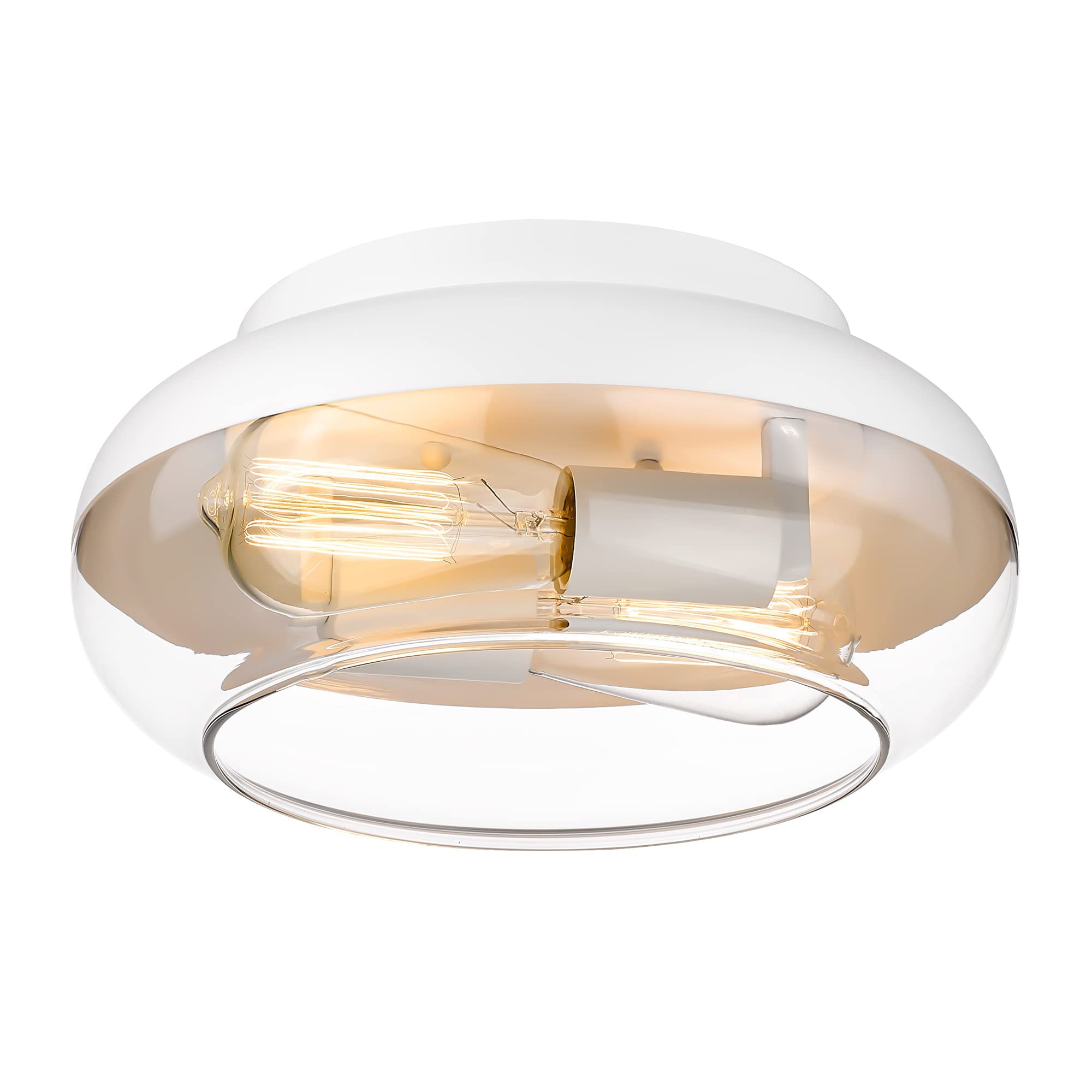 LTMATE LSZSL68F WH JAZAVA 2 -Light 11.5-in Matte White Flush Mount Light