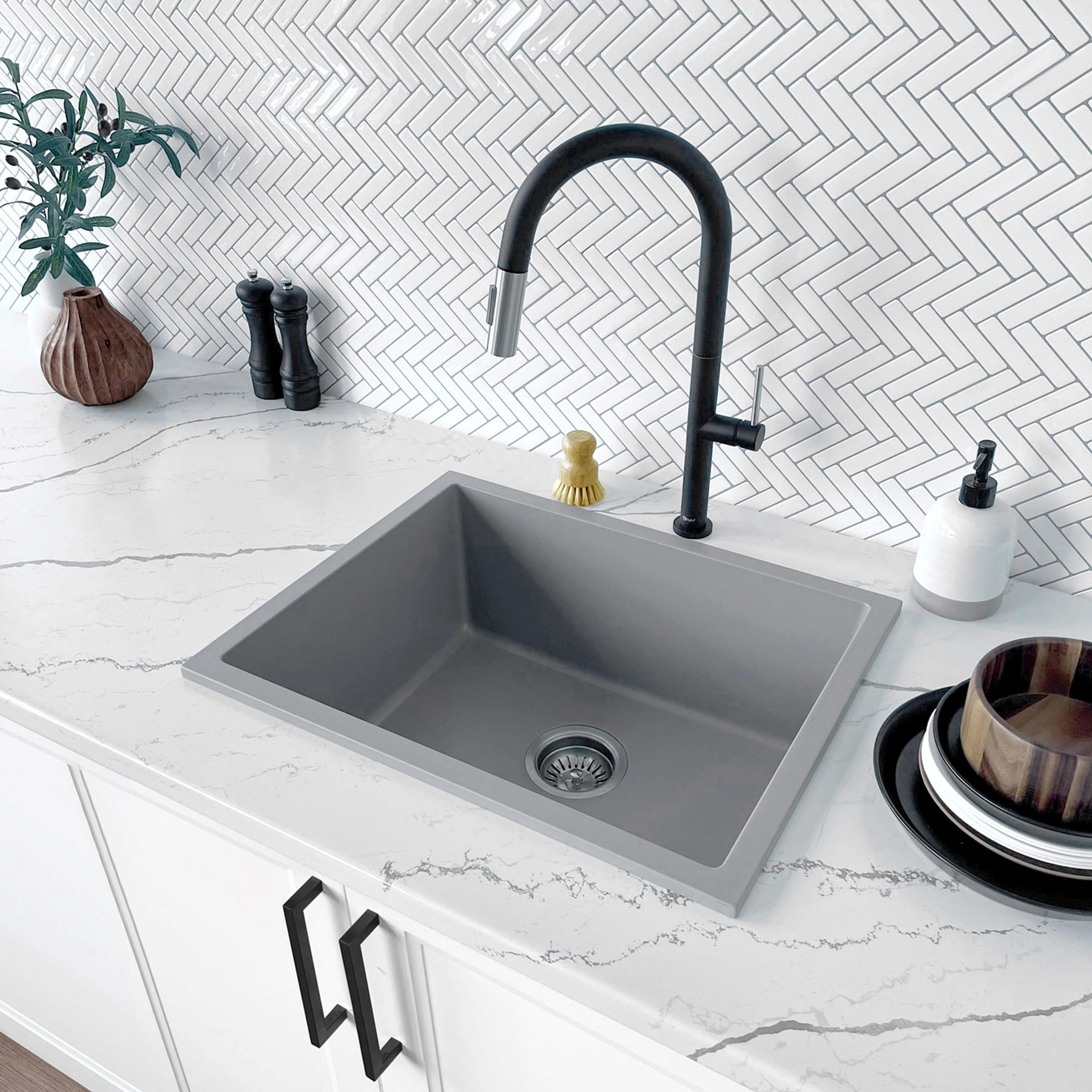 Stylish S-822L1 Kitchen-Sinks - View #2