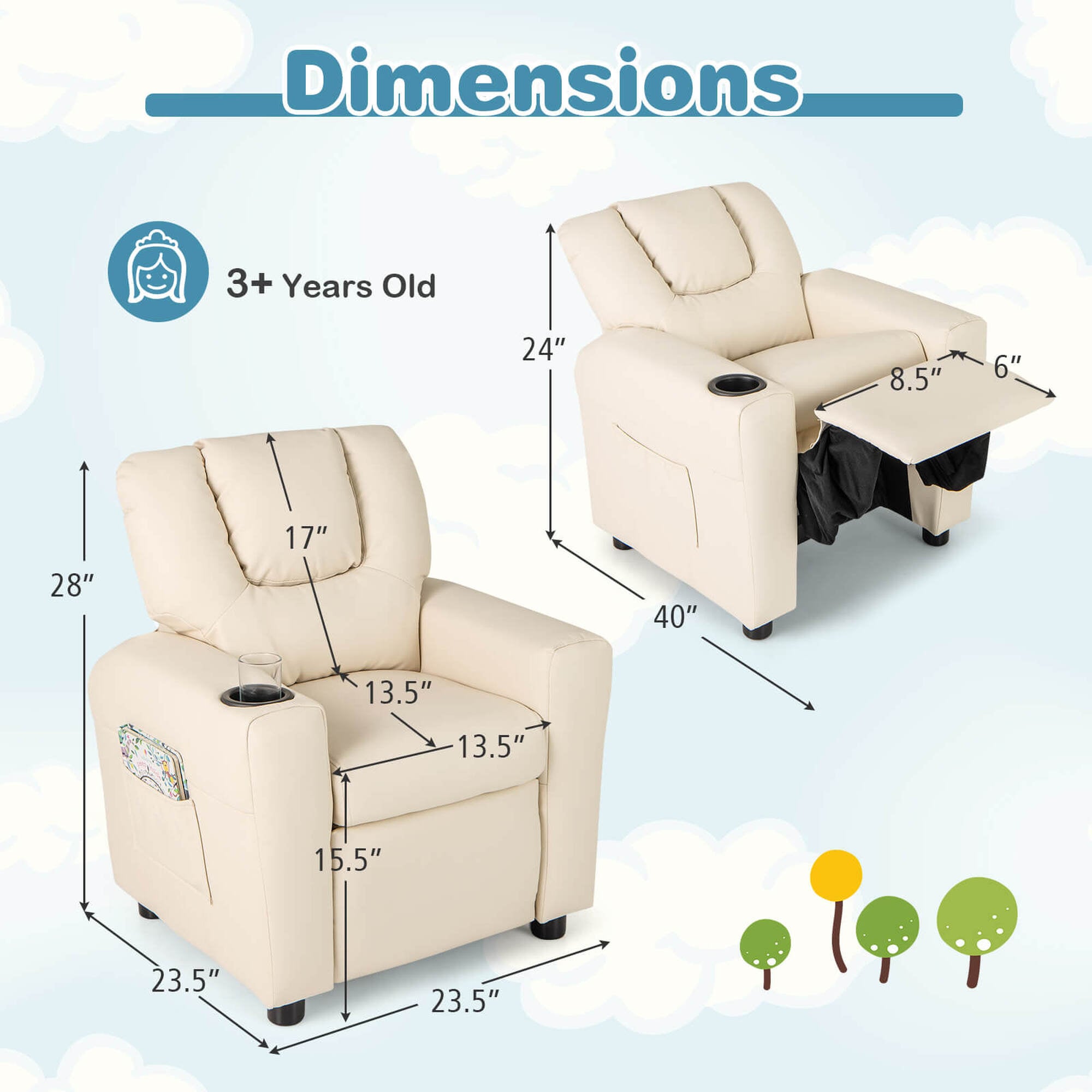 Costway HCST04939 Kids-Chairs - View #2