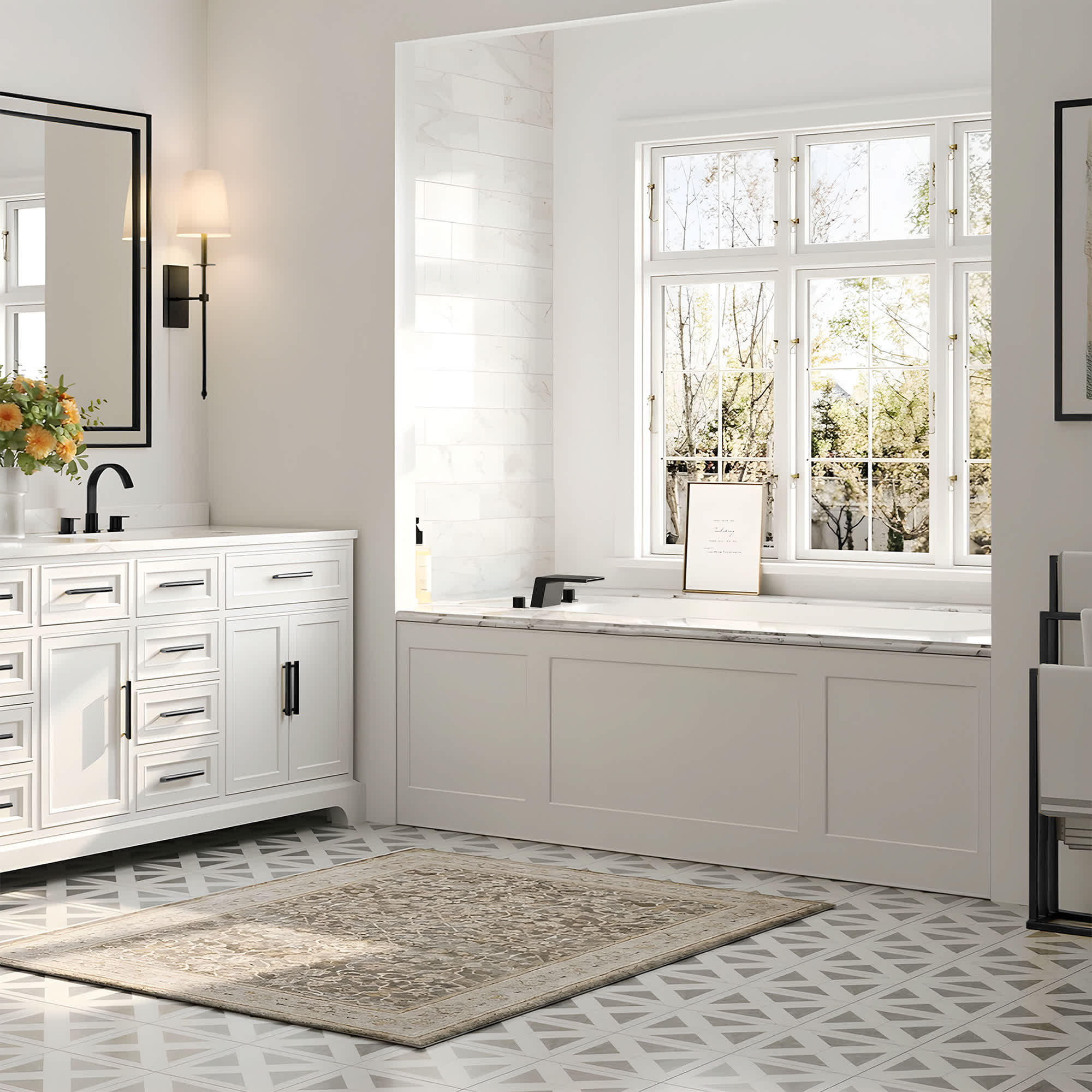 EVERSTEIN SFS-1125-BK Roman-Tub-Faucets - View #16