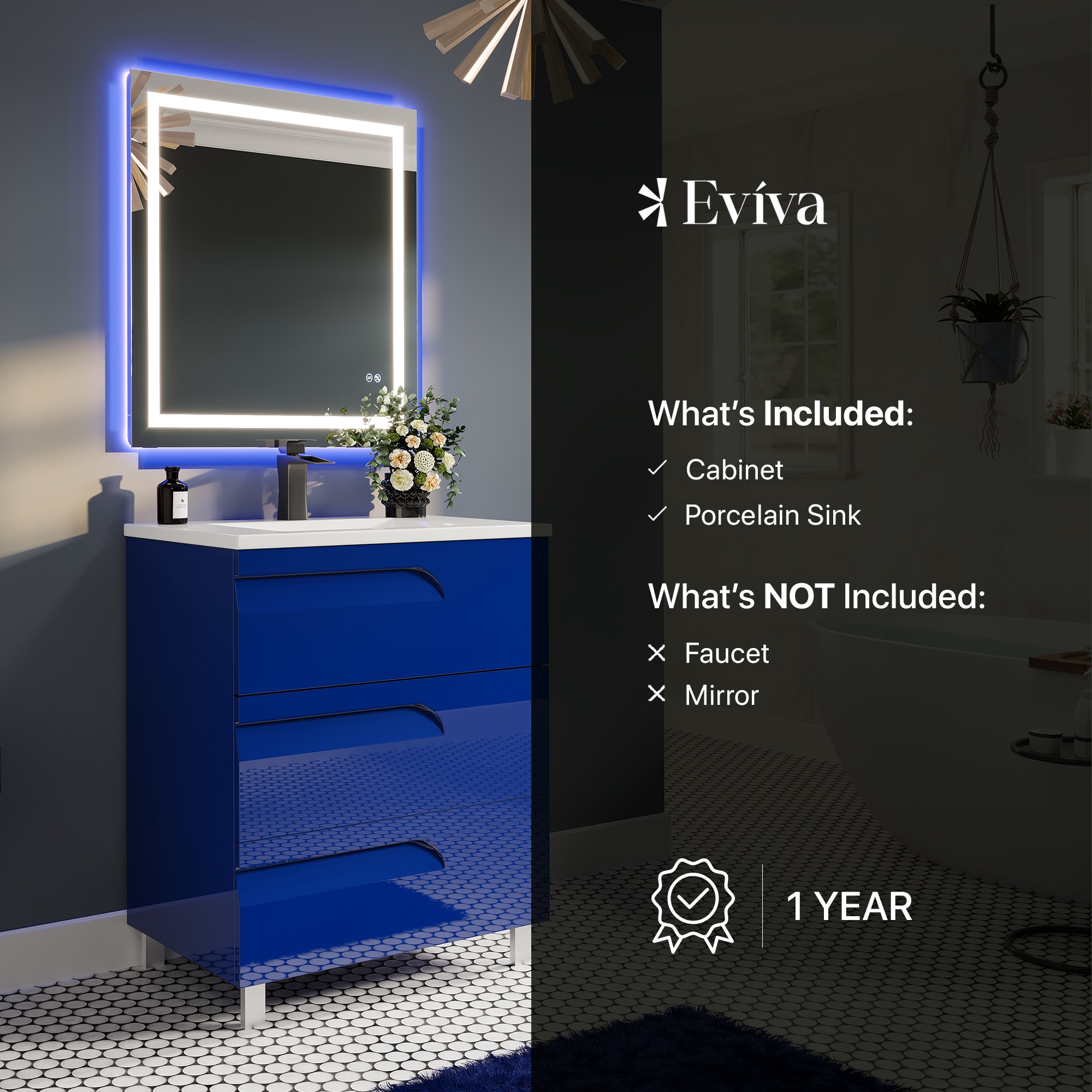 Eviva EVVN23-28BLU Bath-Vanity-Combo - View #7