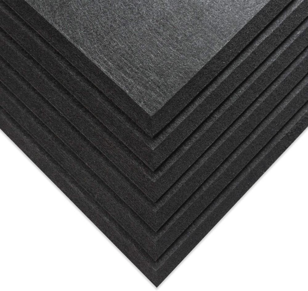 NCSNA 12-in x 12-in Matte black Polyester Acoustical Sound Absorbing Panel