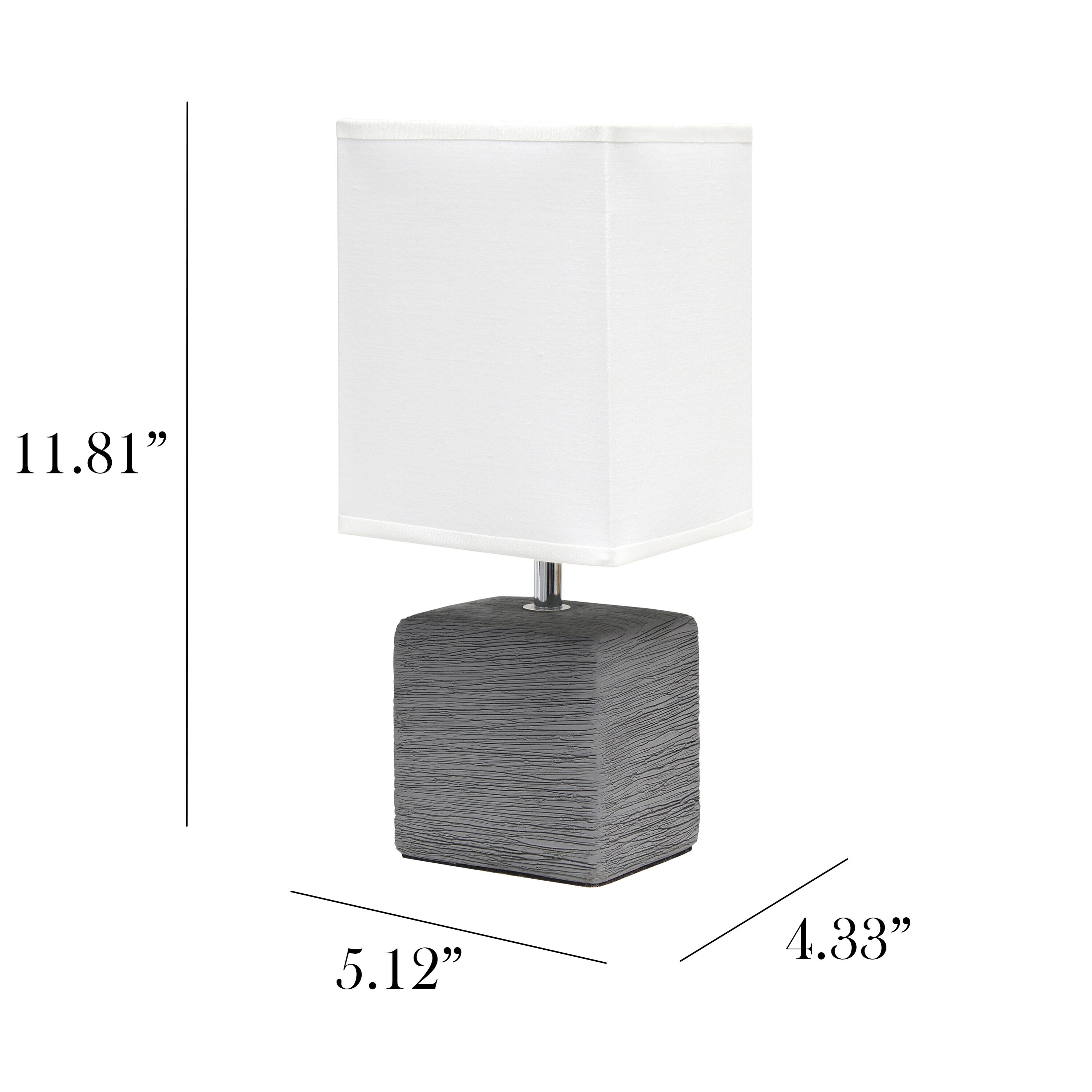 Simple Designs LT6004-GRY Table-Lamps - View #4