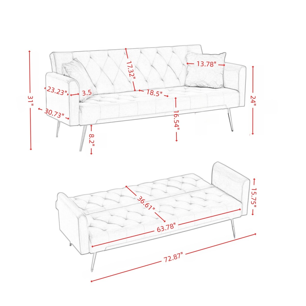 Streamdale Furniture W2353P399455 futons - View #13