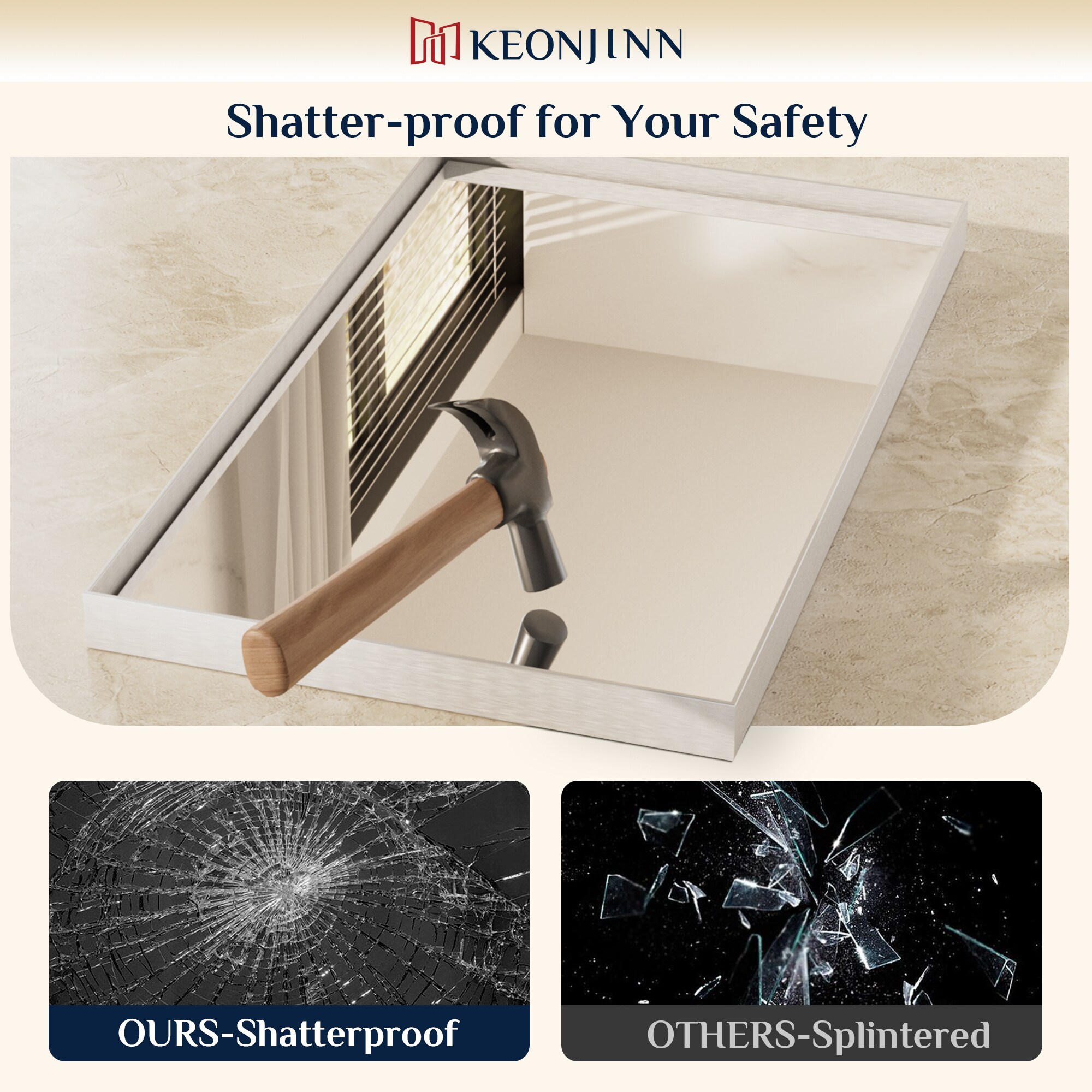 Keonjinn LW-JZ-JSKFJ-18291NI Decor-Mirrors - View #4