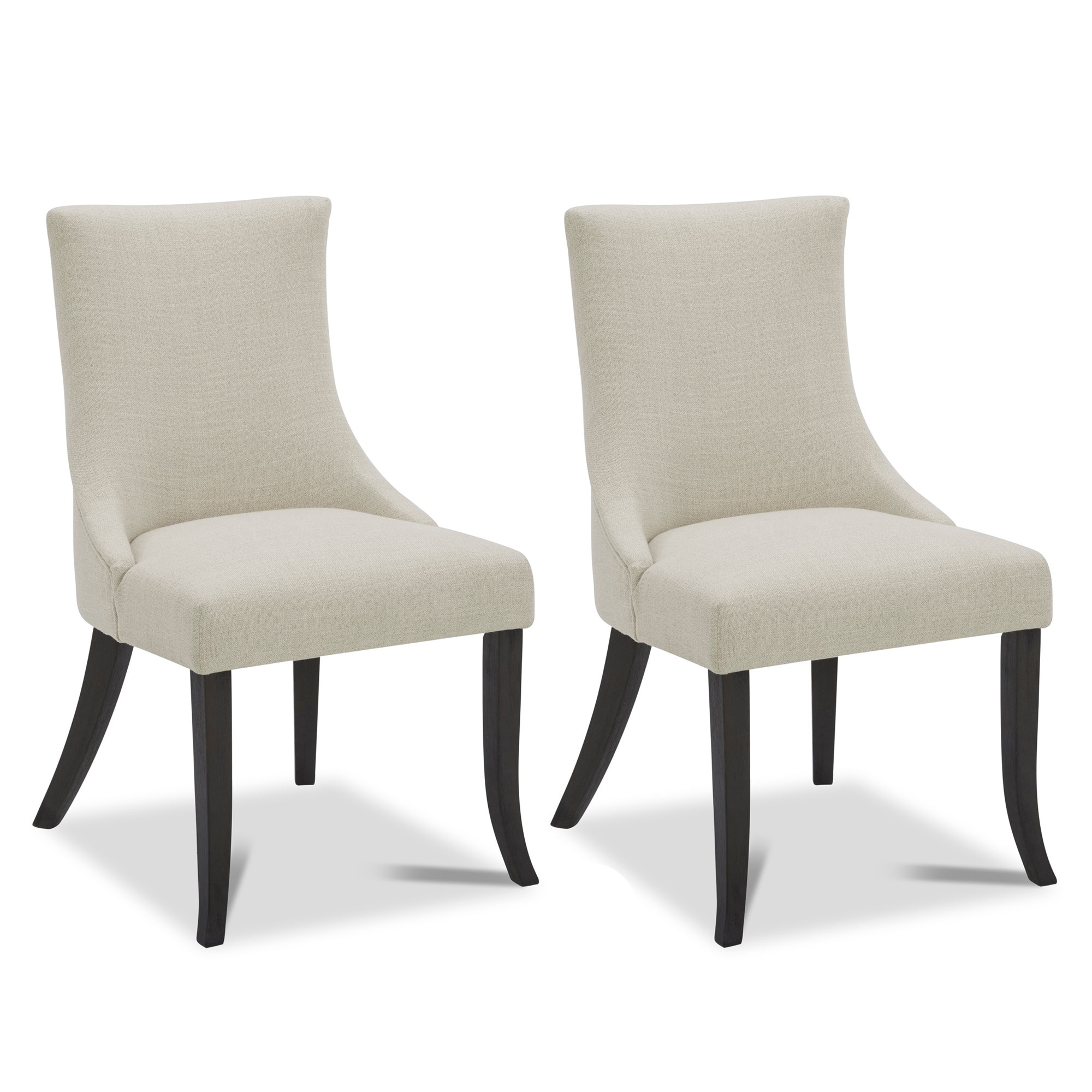 Circle 55 LWSY1266-C0200311T Thea Linen Fabric Dining Chair (Set of 2)