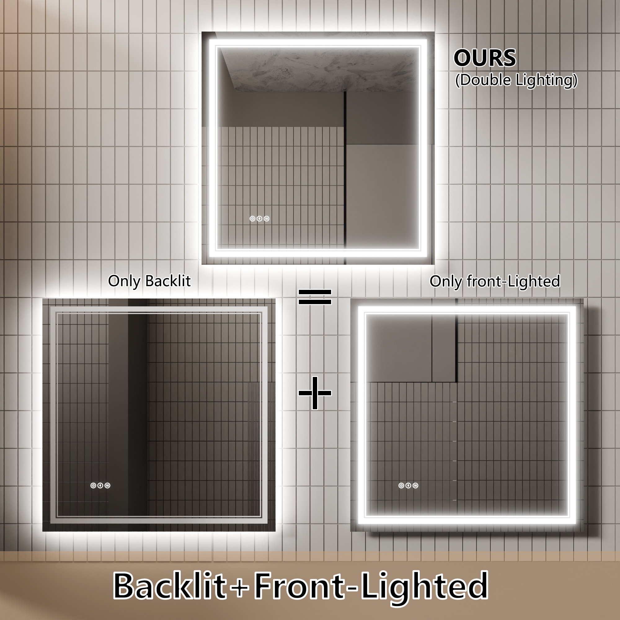 WELLFOR EX-3036BLS Framed-Bath-Mirrors - View #10
