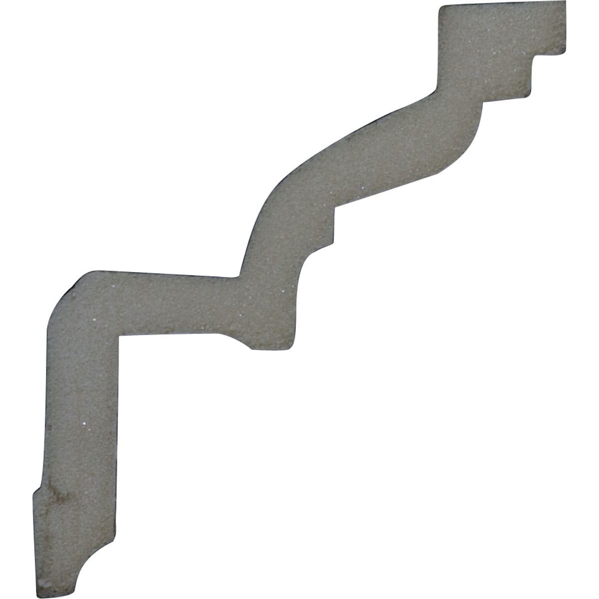 Primed White Polyurethane Nouveau Crown Moulding 94.5"