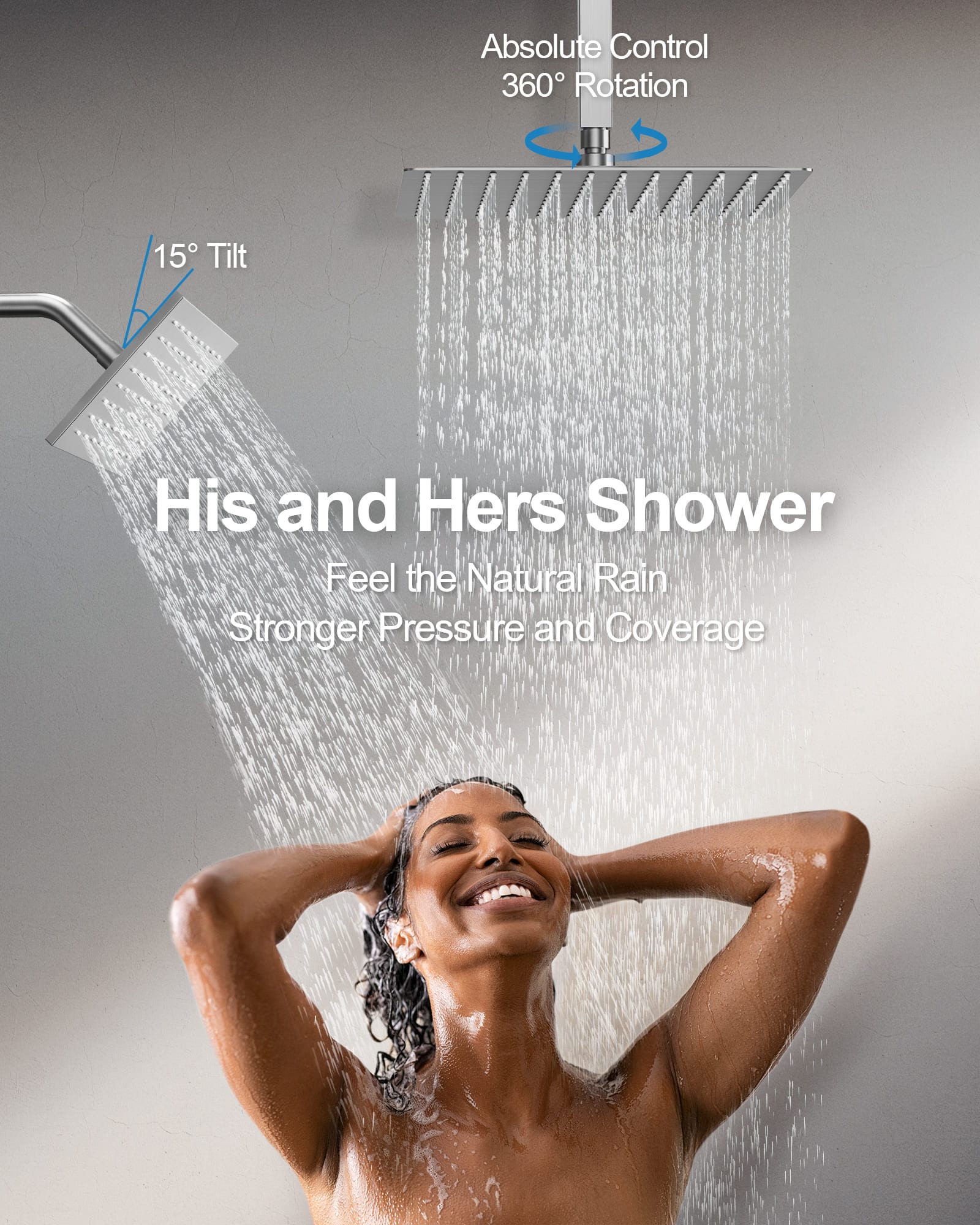 GRANDJOY SFS-1067-NK12 Showerhead-Bar-Panels - View #6
