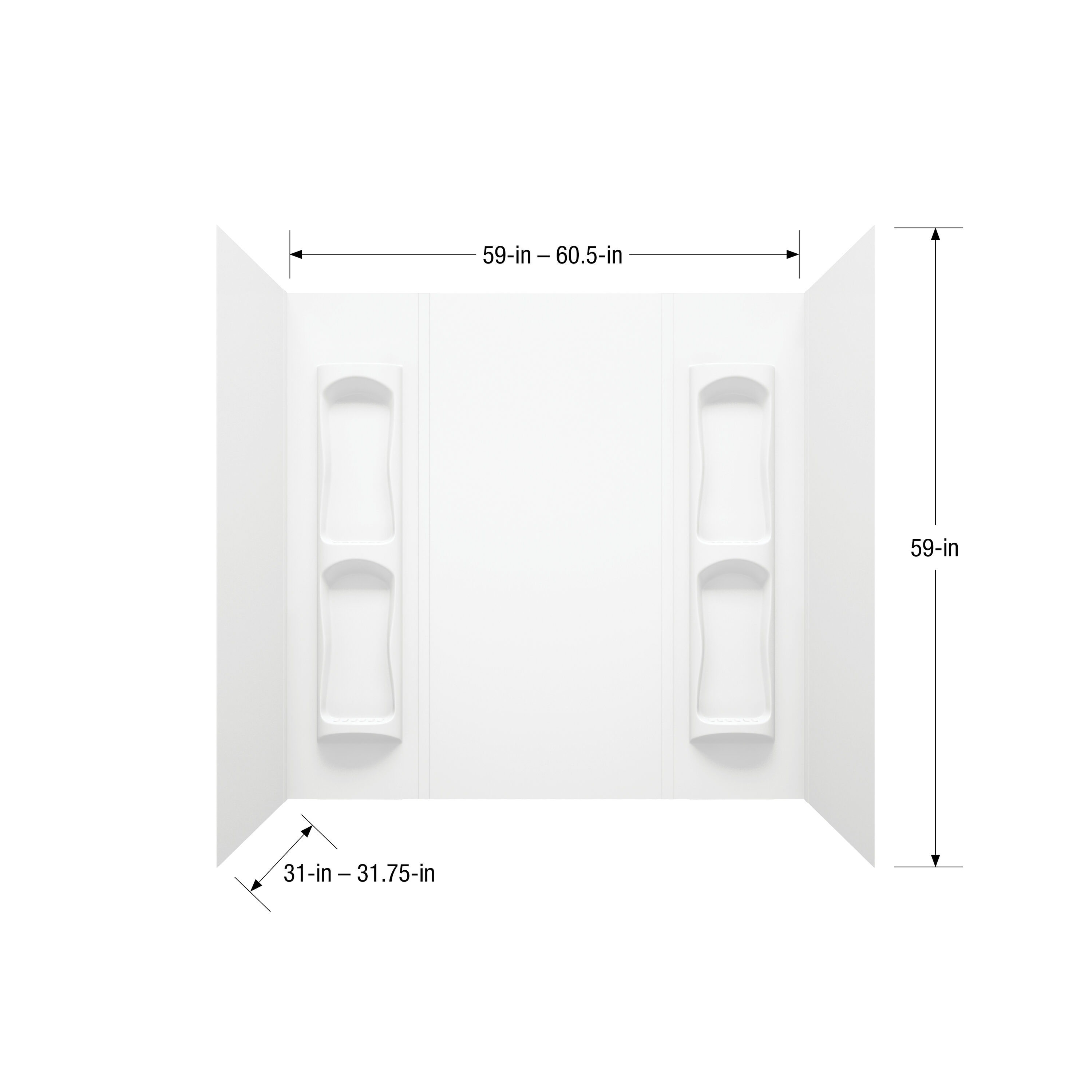 MAAX 807137-000-129-000 Bathtub-Wall-Surrounds - View #3