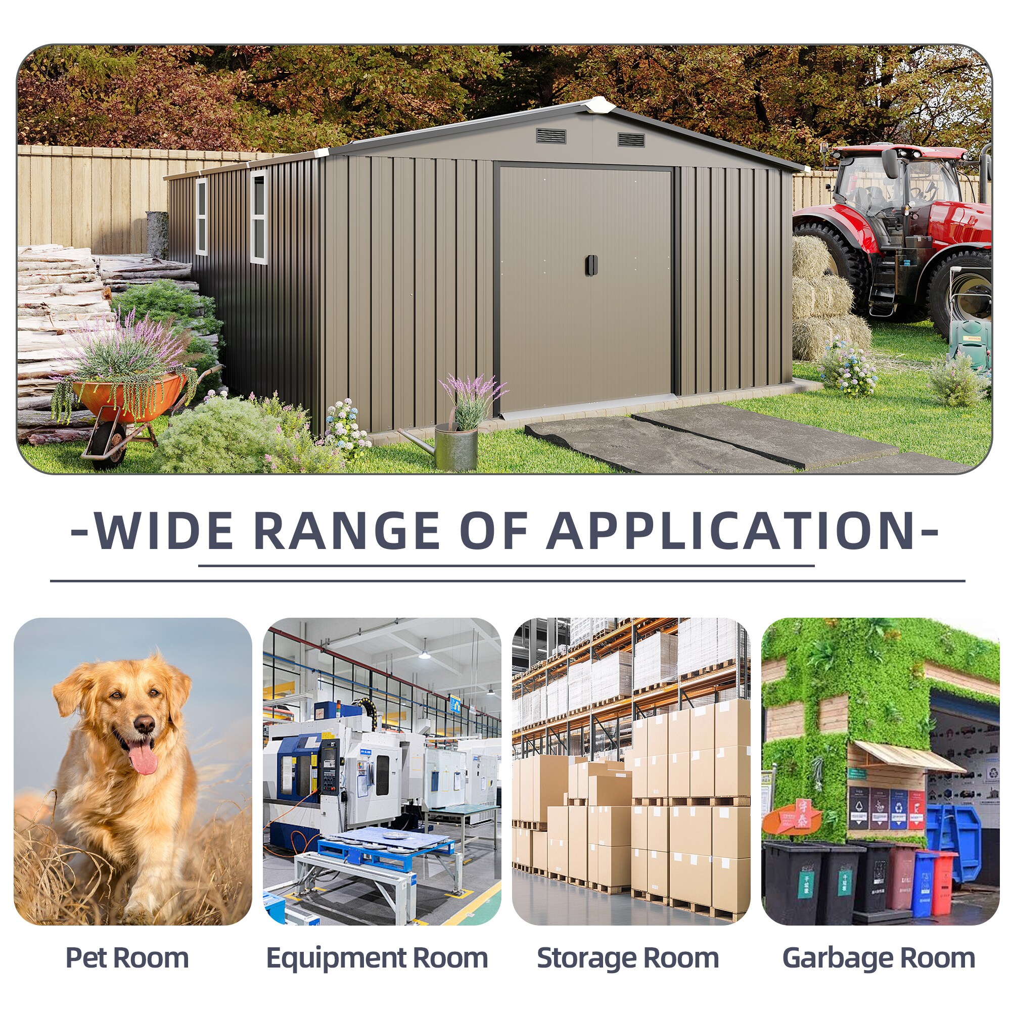 Mondawe MD-W291100005 Metal-Storage-Buildings-Sheds - View #5