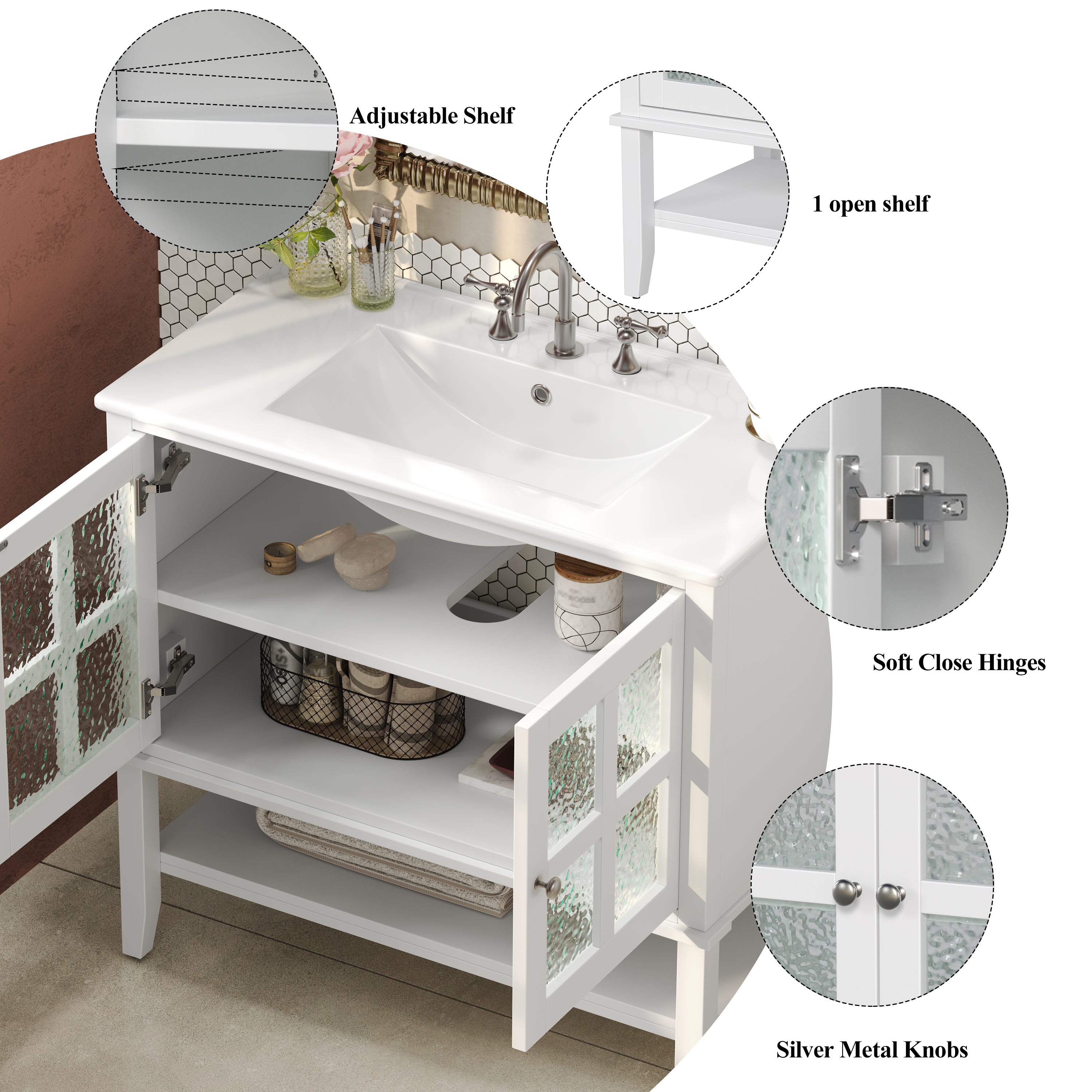 Boyel Living BL-NE-6249W Bath-Vanity-Combo - View #11