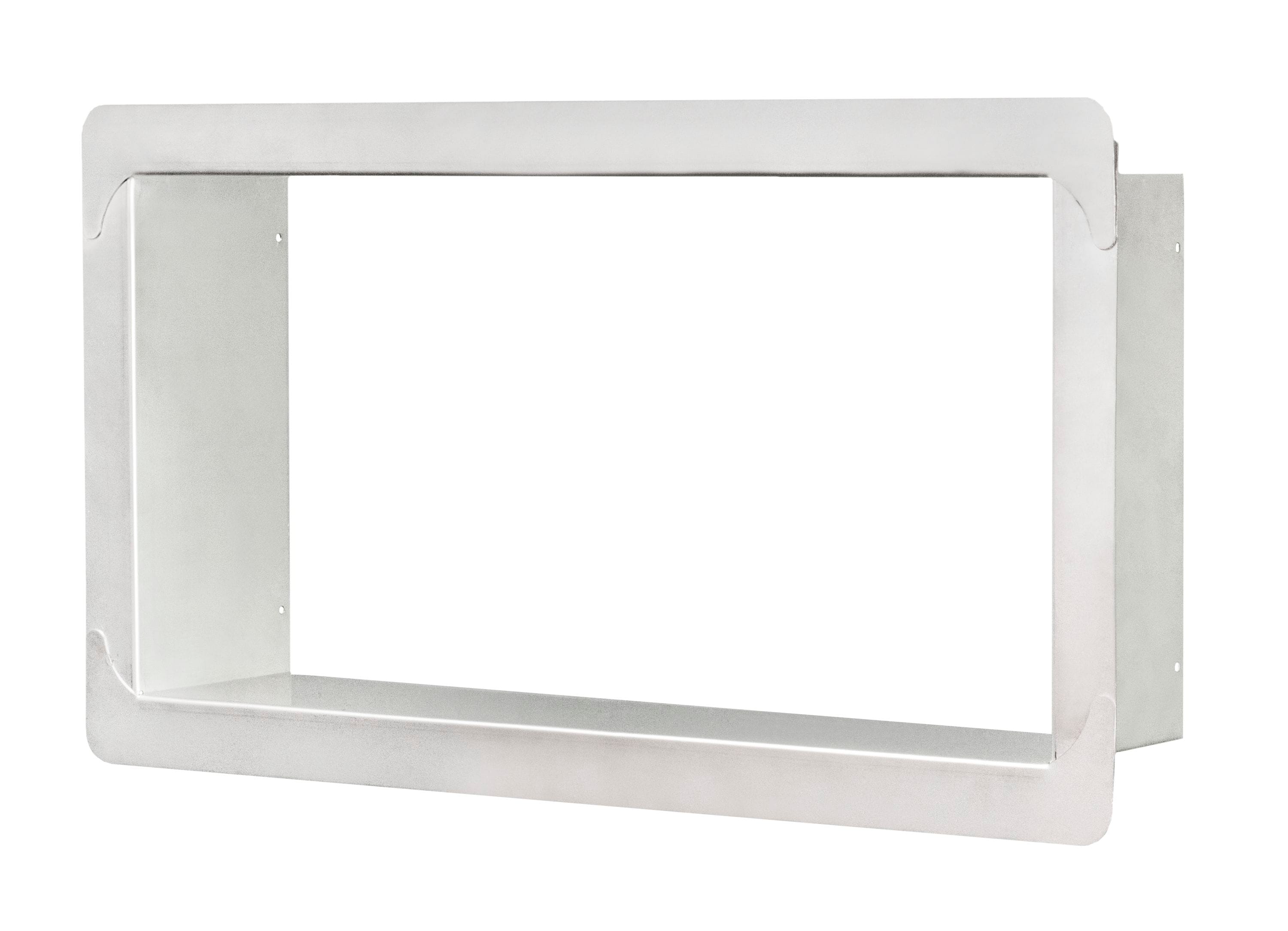 SMART VENT 1540-533 Masonry Finish Flange 16-Inches x 8-Inches Steel Foundation Vent