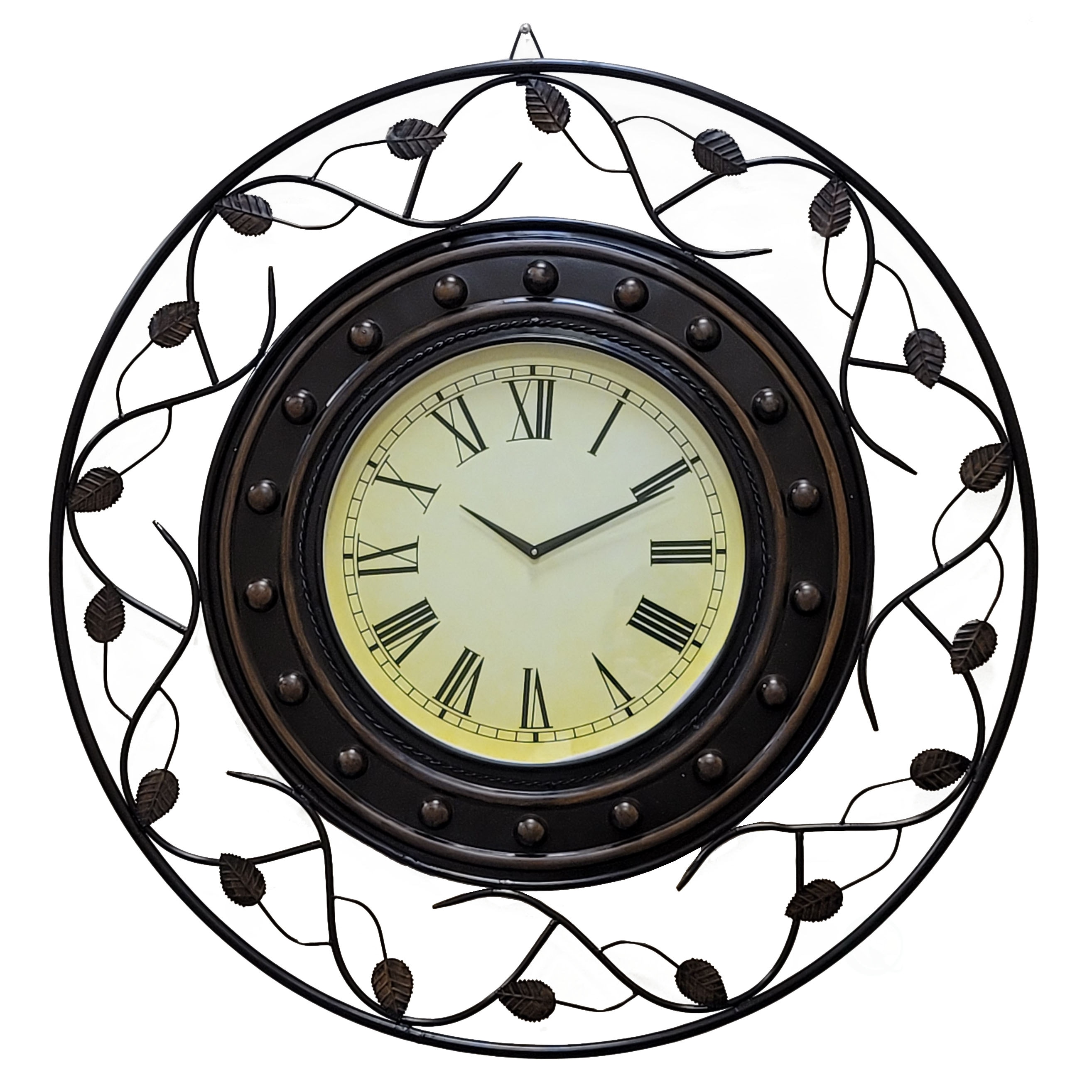 Clockswise QI004254 Analog Round Wall Vintage