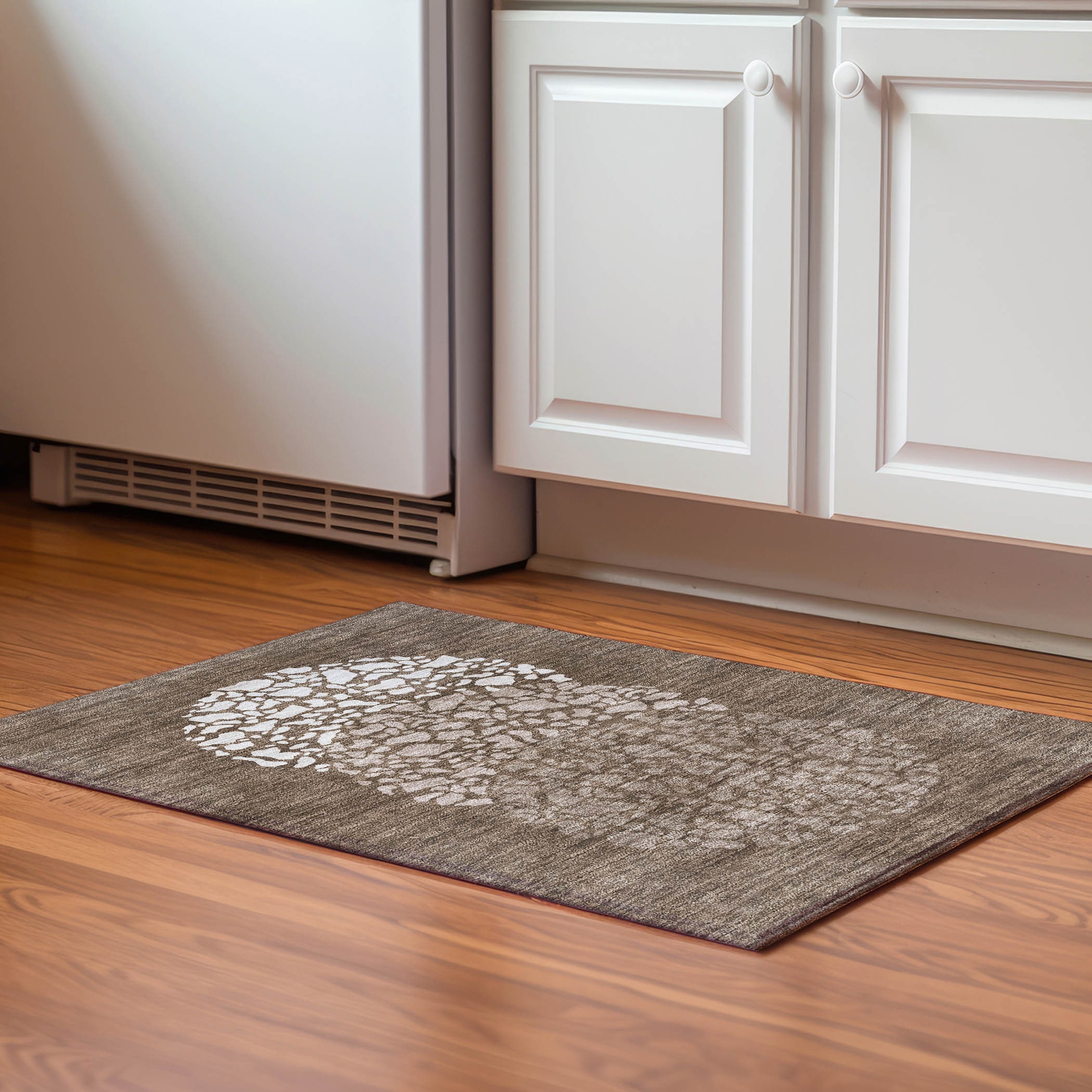 Addison Rugs AMF643CH20X30 Mayfield AMF643CH 2 x 3 (ft) Loomed Polyester Chocolate Rectangular Indoor Geometric Machine washable Area rug