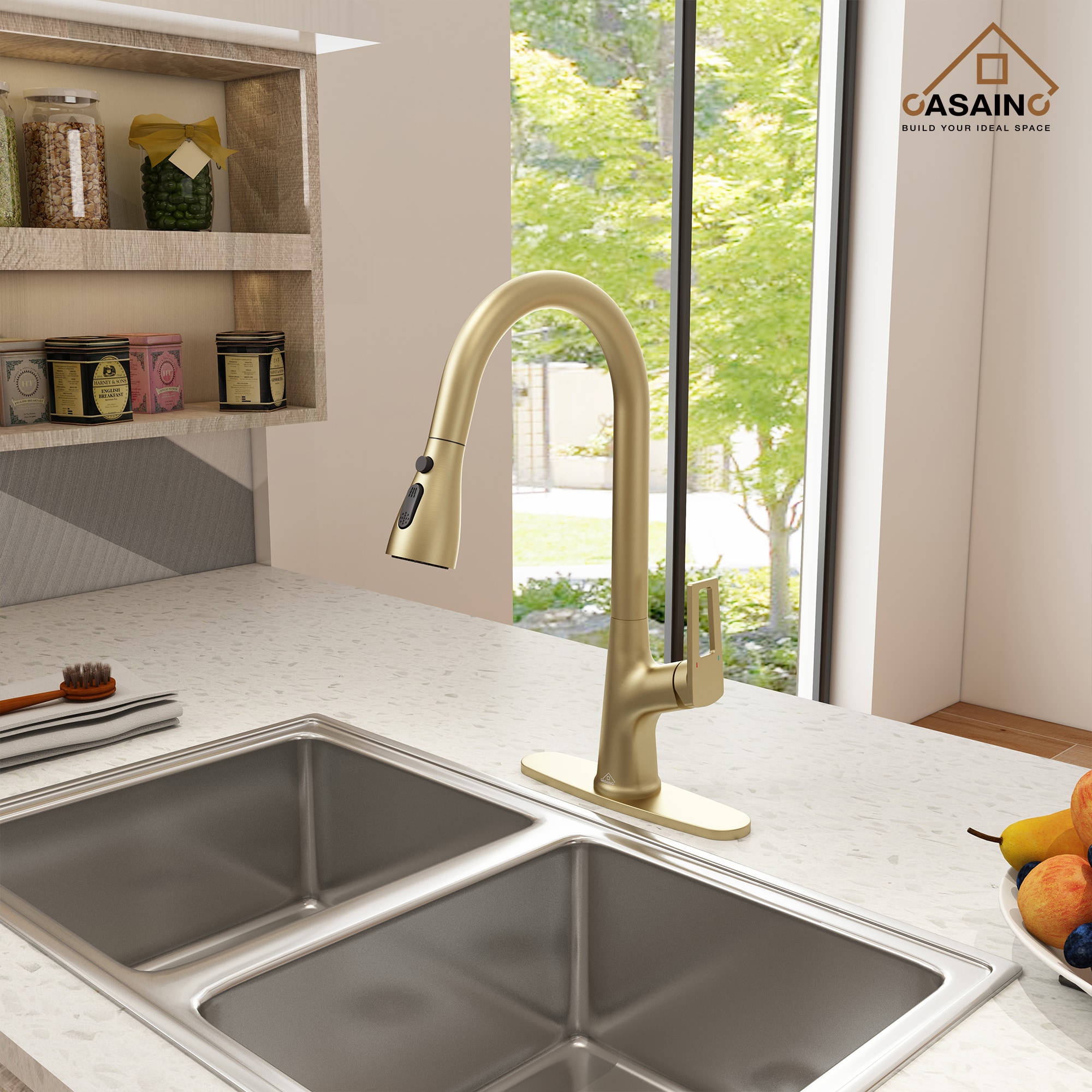 CASAINC CA-D4175-BG Kitchen-Faucets - View #2