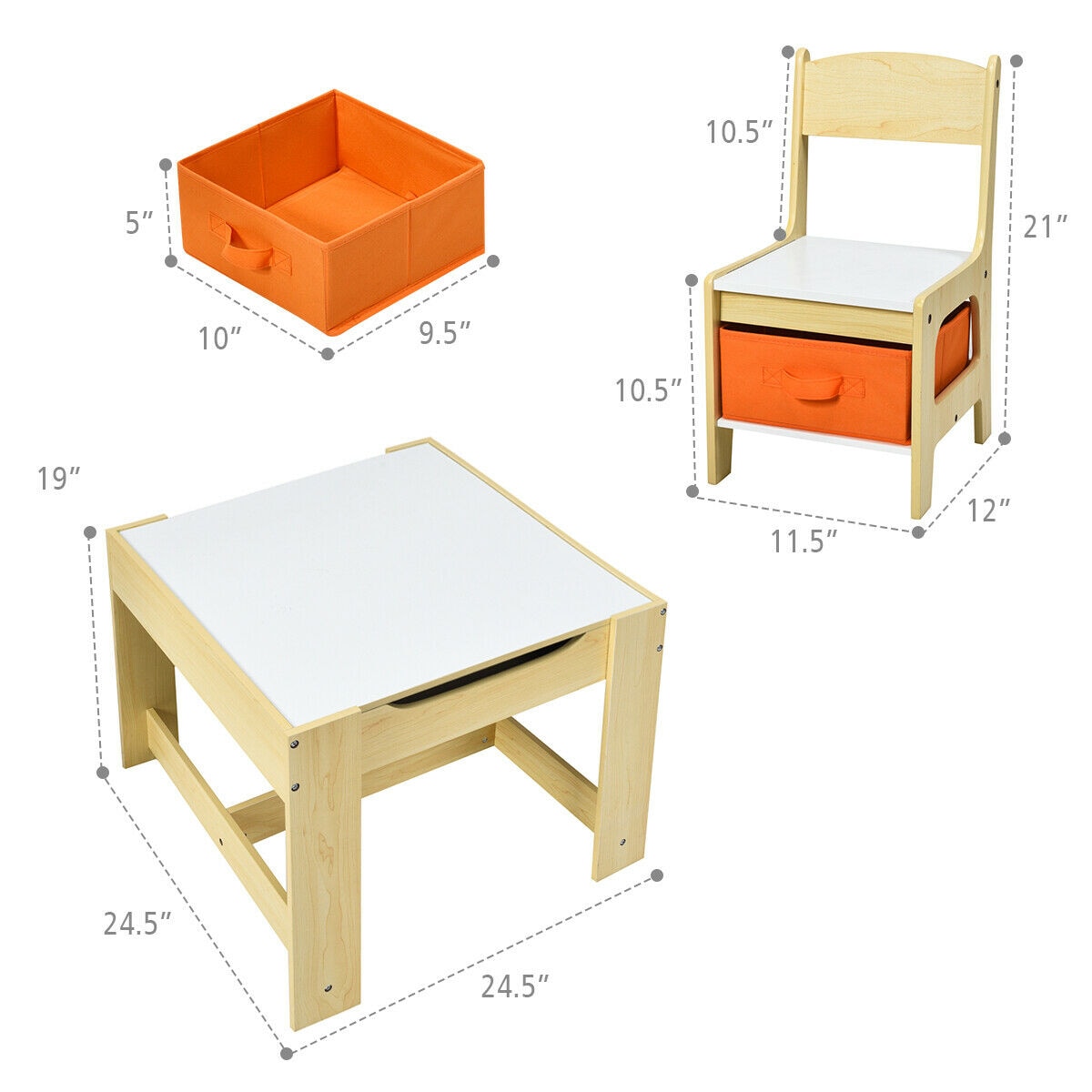 CASAINC WF-HYSN-5584NA Kids-Play-Tables - View #5