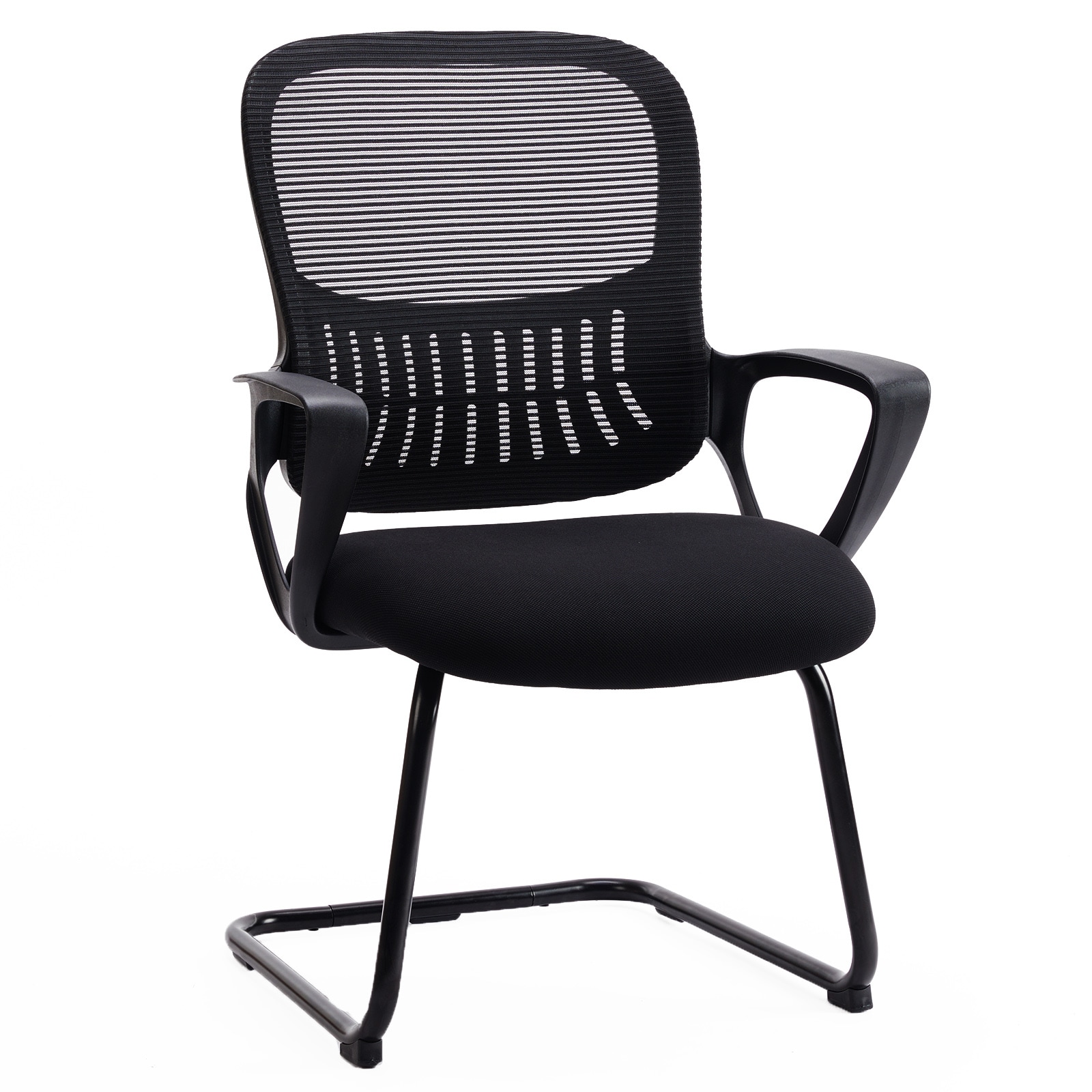 Flynama L-140047 Mid-Back Task Chair with Lumbar Support in Black