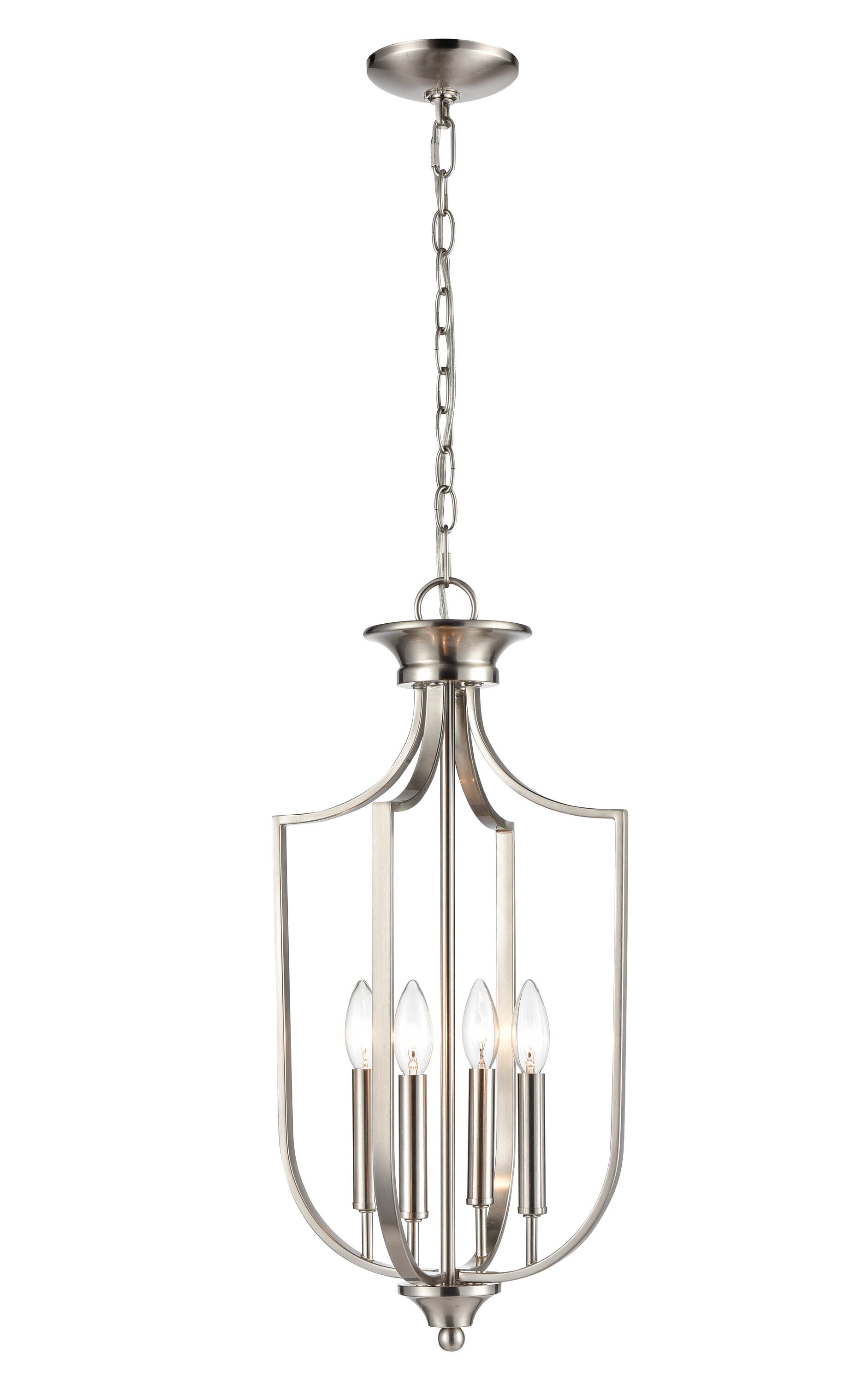 Millennium Lighting Pendant Lighting 4-Light Brushed Nickel Traditional ...