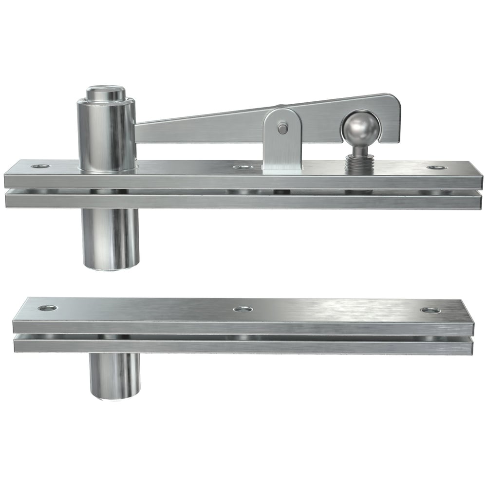 Manram 360 Degree 304 Stainless Steel Pivot Interior Door Hinge 110 lb Capacity 5.12 in Top 4.12 in Bottom
