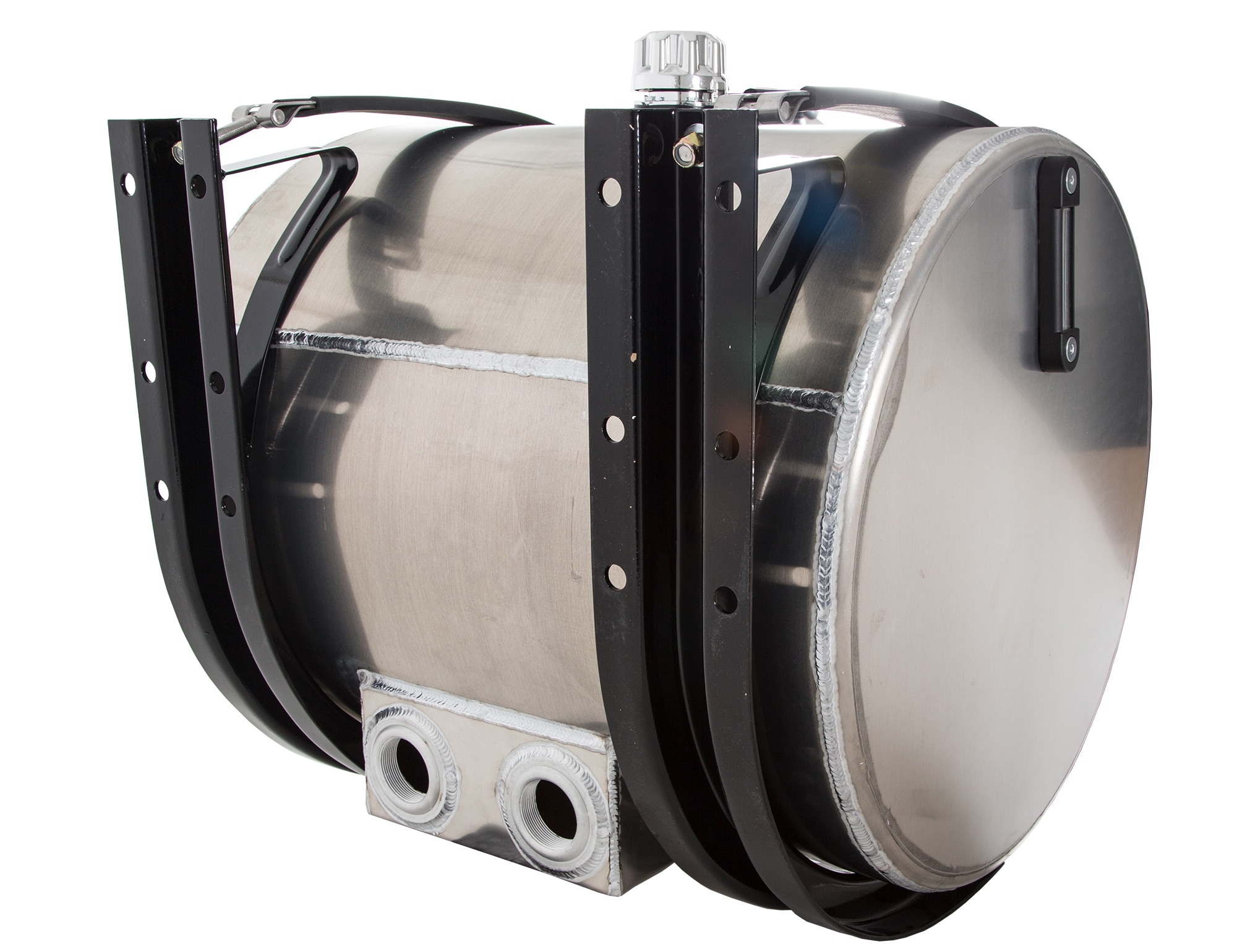 Buyers Products 70-Gallons Silver Round Aluminum Truck Fuel Transfer Tank  in the Truck Transfer Tanks department at