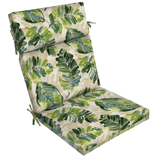 Palm Leaf High Back Patio Chair Cushion, Garden Furniture Chair Cushions