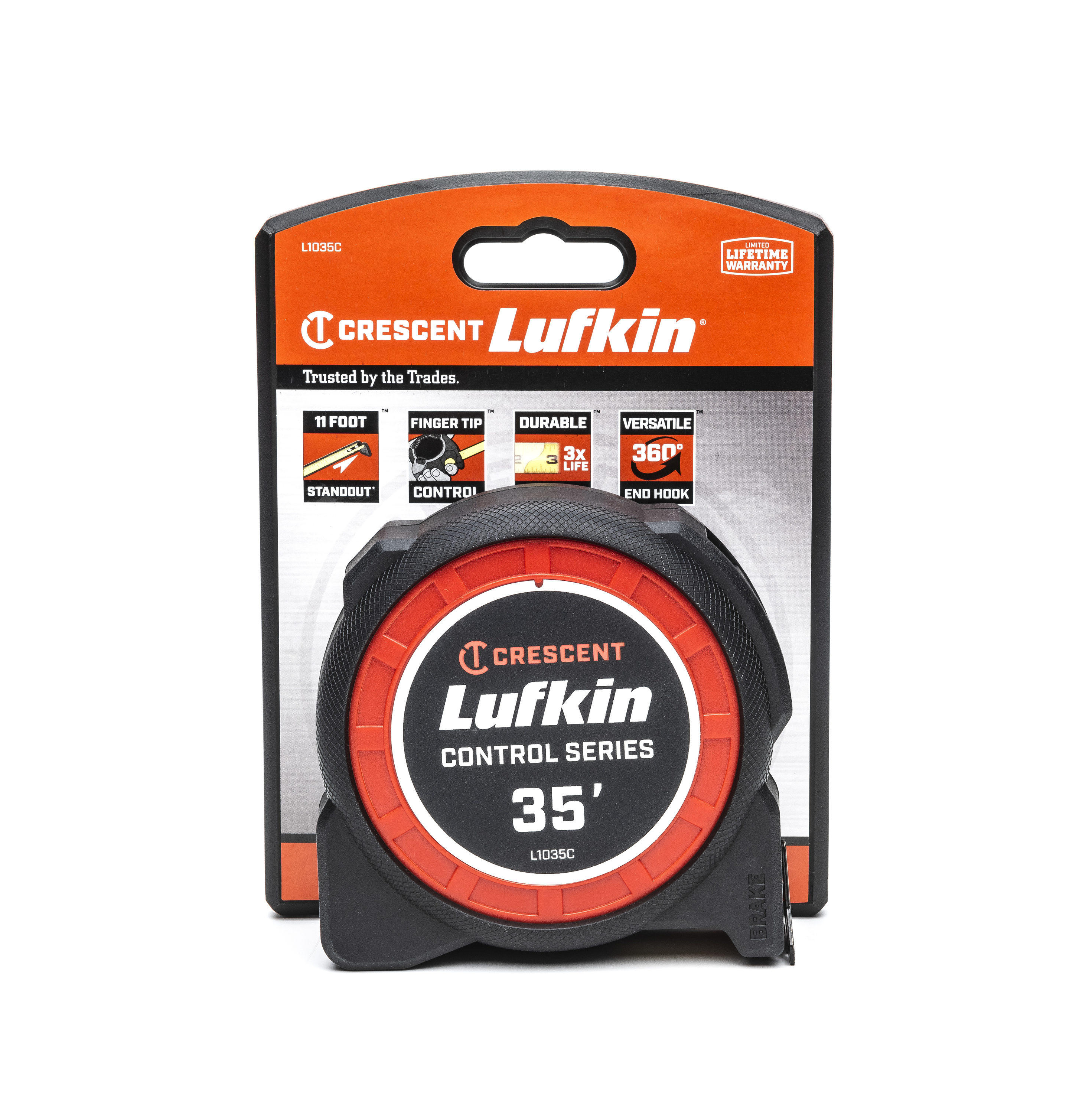 Crescent Lufkin Control 35-ft Tape Measure in the Tape Measures department  at
