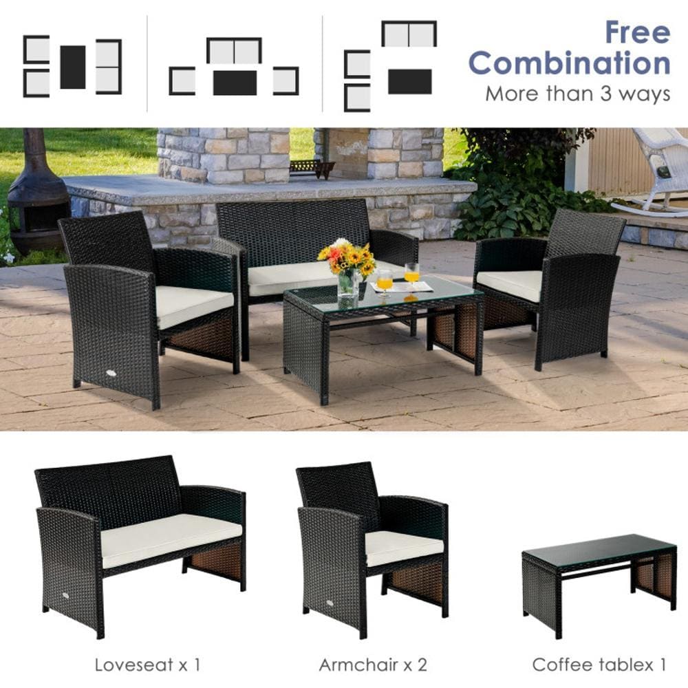 BABOOM BOM-68664WH-CO Patio-Conversation-Sets - View #10
