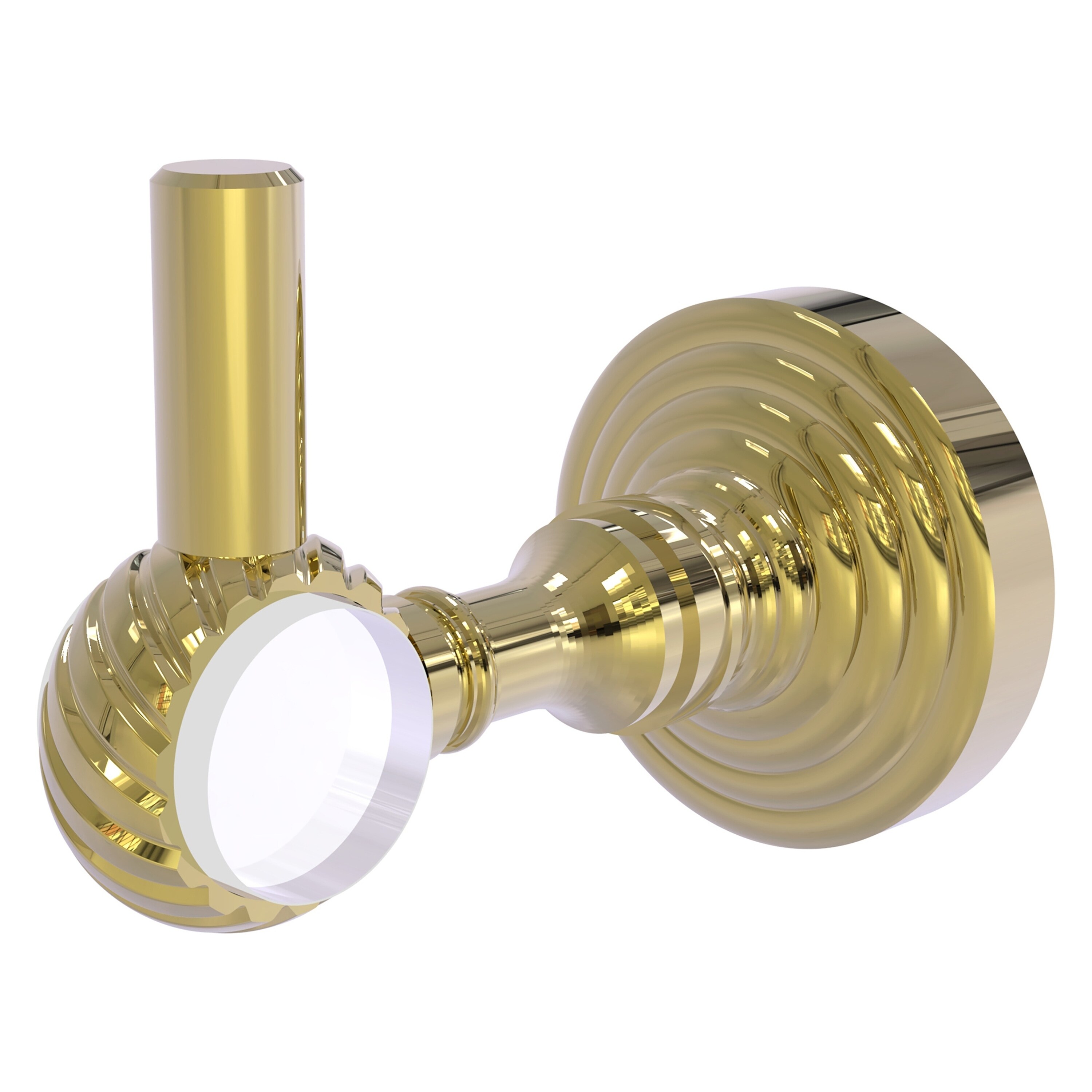 Allied Brass PG-20T-UNL Pacific Grove Unlacquered Brass Single -Hook Wall mount Towel Hook