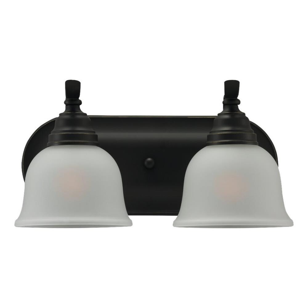 Sea Gull Lighting 44626-782 Wheaton 2-Light Heirloom Bronze Transitional Vanity Light