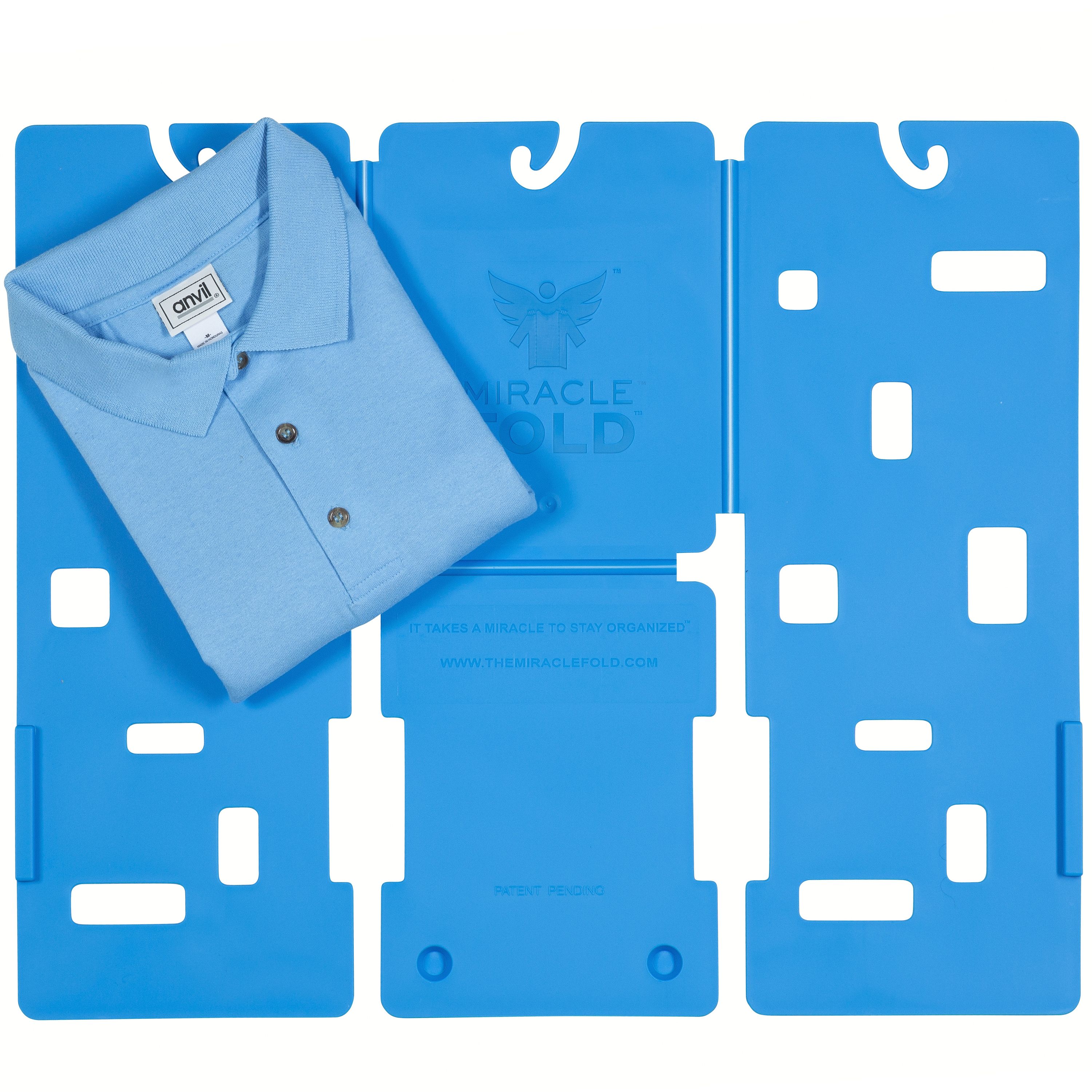 iMountek Plastic Shirt Folder Clothes Folding Board Laundry Room T Shirt  Folding Board Easy to Fold Clothes Blue 