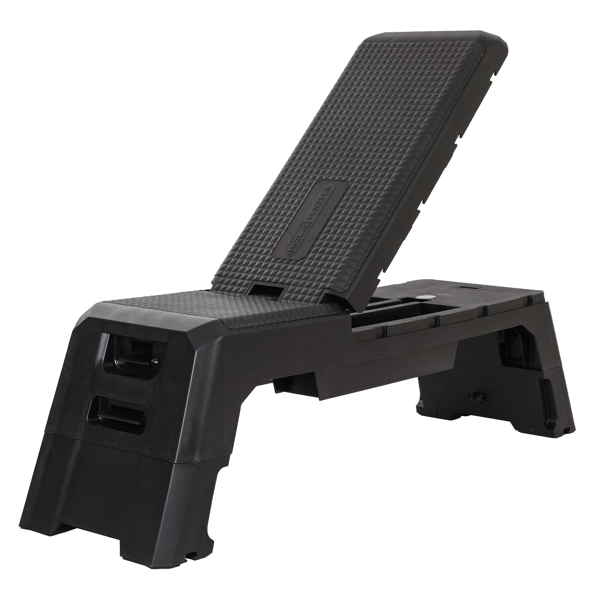 HolaHatha 318392 Multifunctional Fitness Weight Workout Bench with Storage Compartment