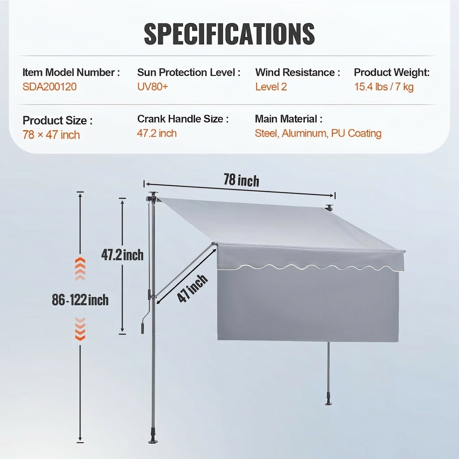 GIVIMO LW102GIVSS1726 awnings - View #3