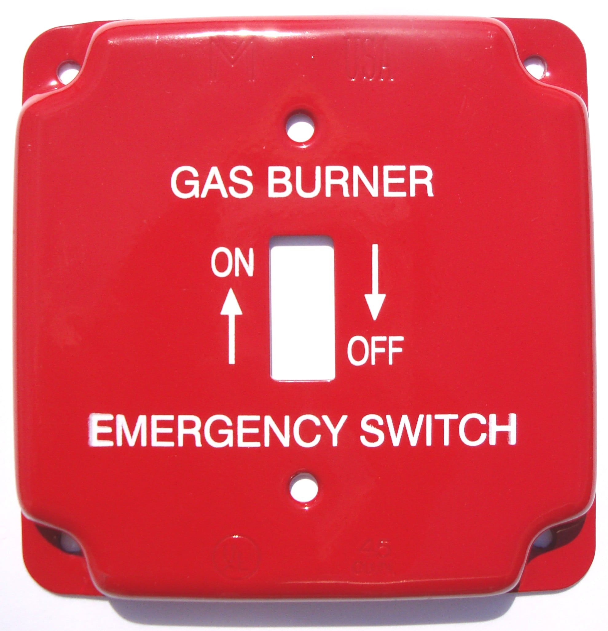 Mulberry 41025 1 -Gang Specialty Size Red Steel Indoor Toggle Wall Plate