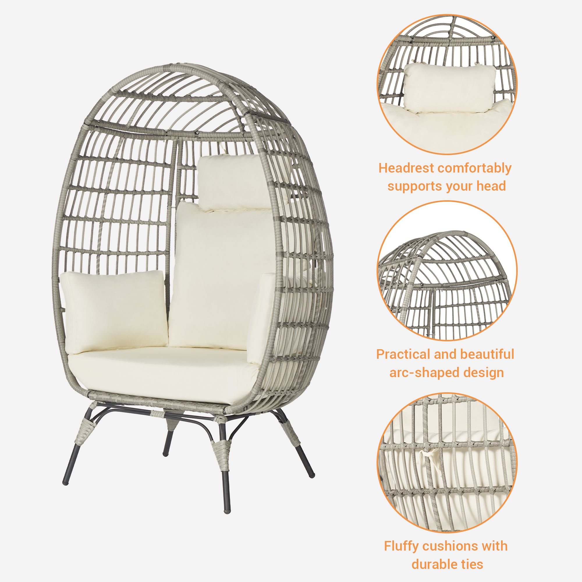 SANSTAR L-JDC61BE-3P Patio-Conversation-Sets - View #3