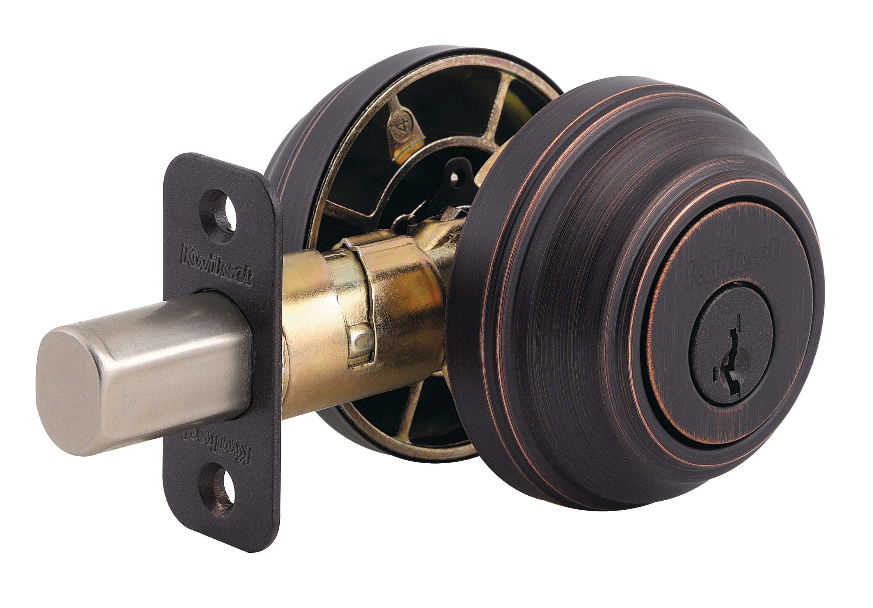 Kwikset Signature Series Signature Series 985 Venetian Bronze Double  Cylinder Deadbolt with SmartKey in the Deadbolts department at