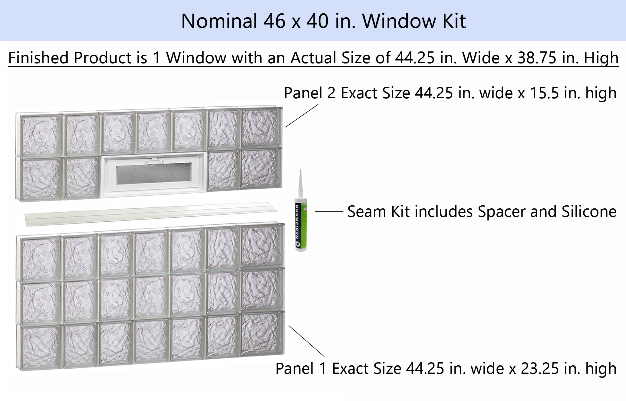 REDI2SET V4640IS Glass-Block-Windows - View #2