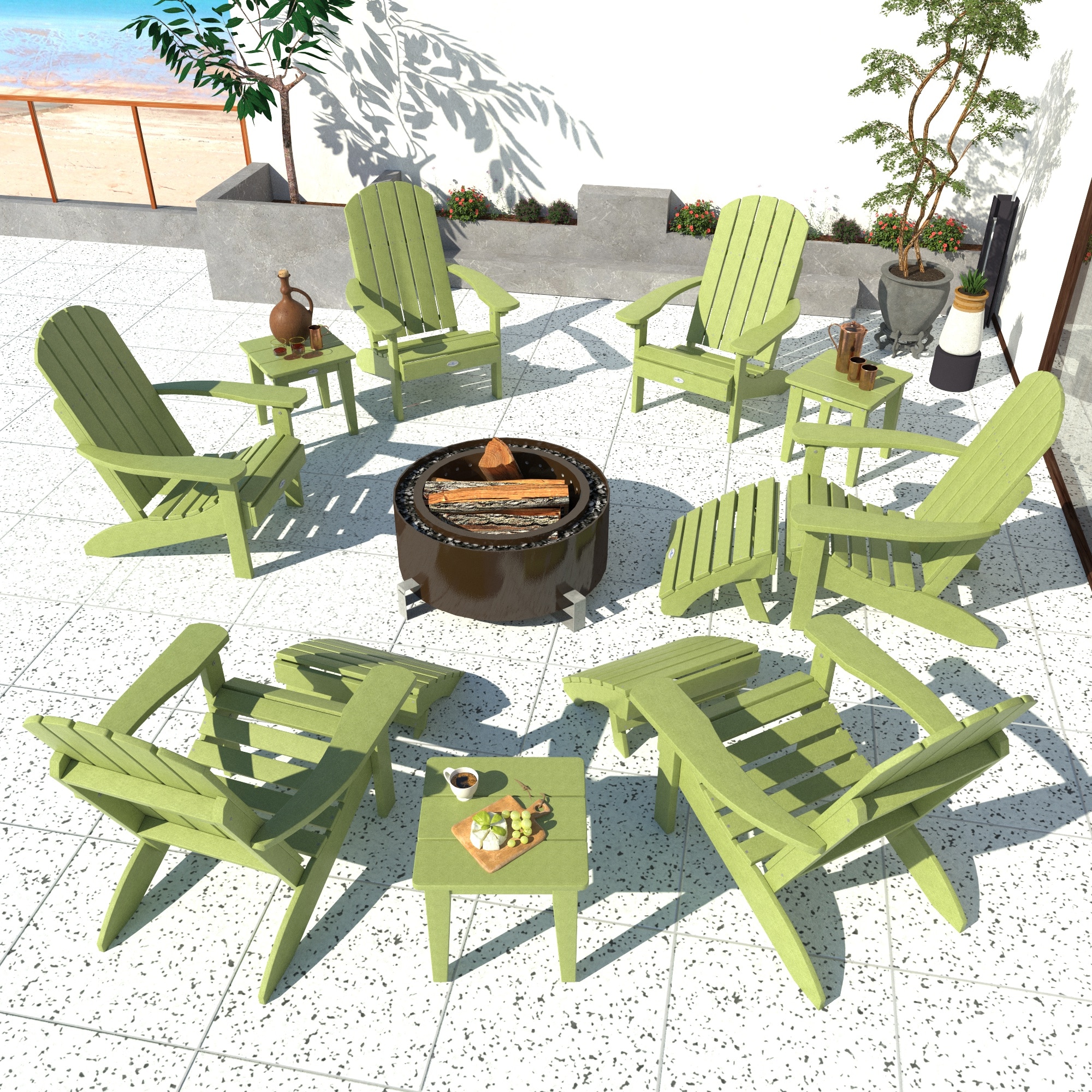 highwood BV-KT12CLAS103-PGR 12 -Piece Patio Conversation Set