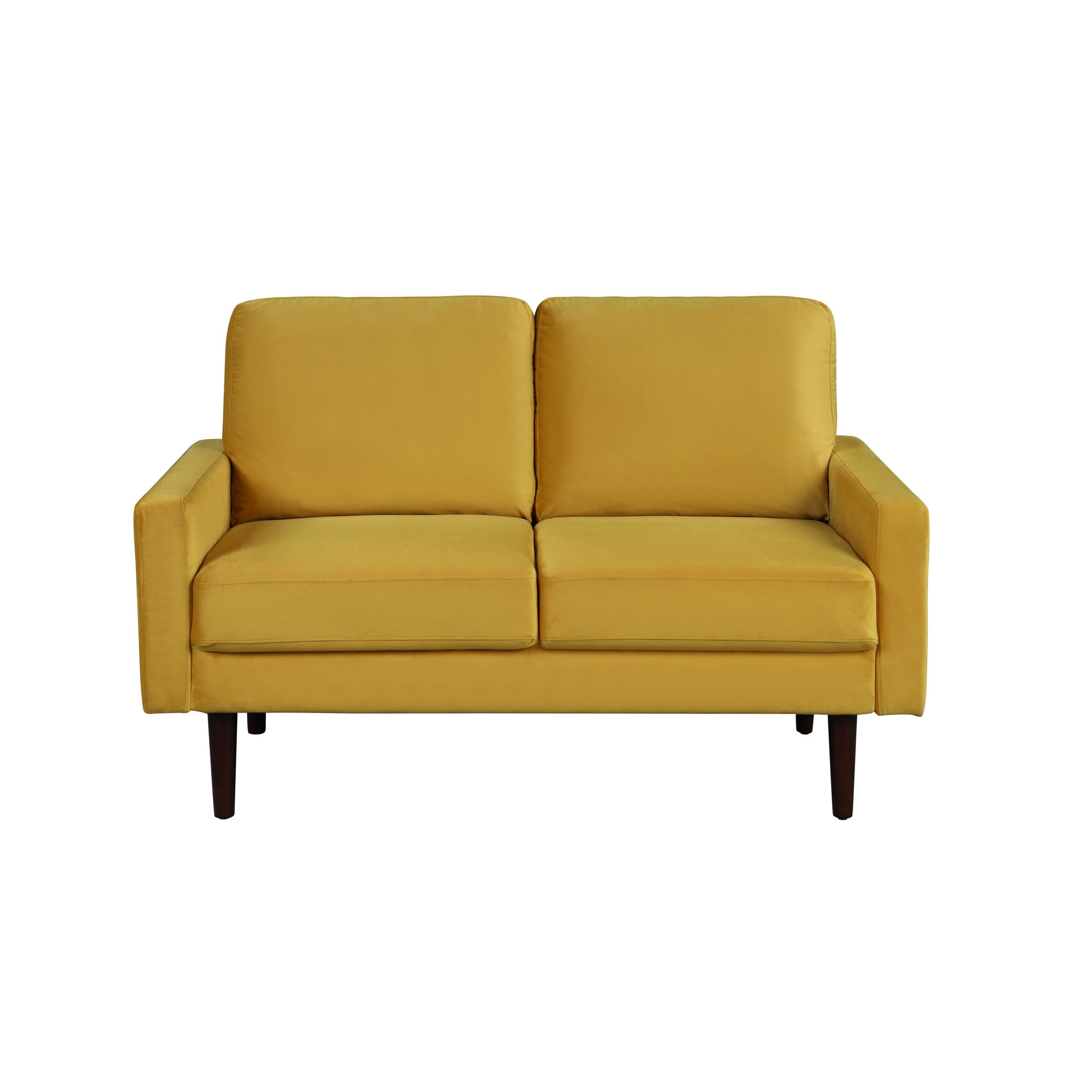 Lifestyle Solutions Mosa 32.1-in Modern Yellow Polyester/Blend 2-seater ...